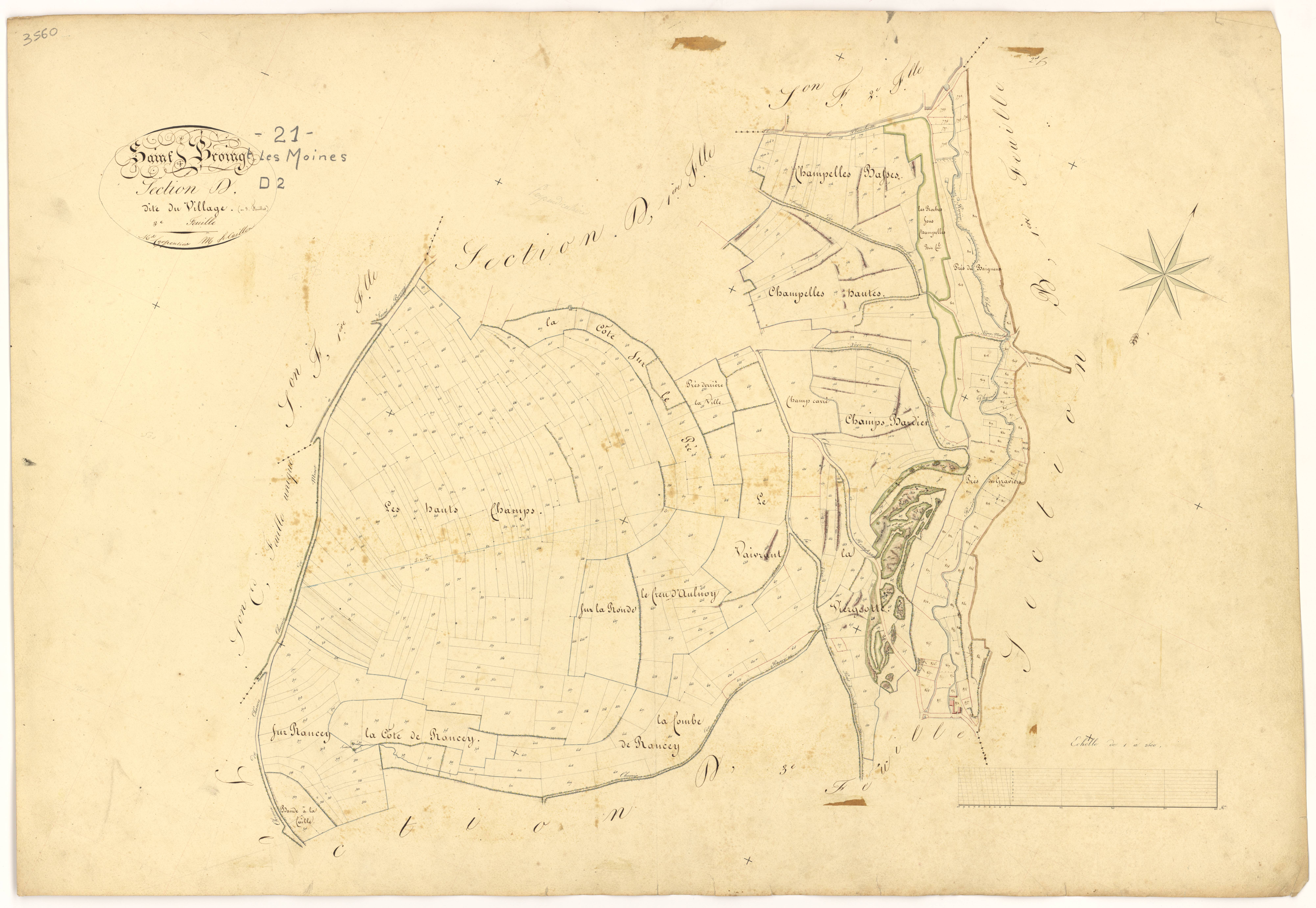 Saint-Broing-les-Moines - Section D2 - 3 P PLAN 543/7