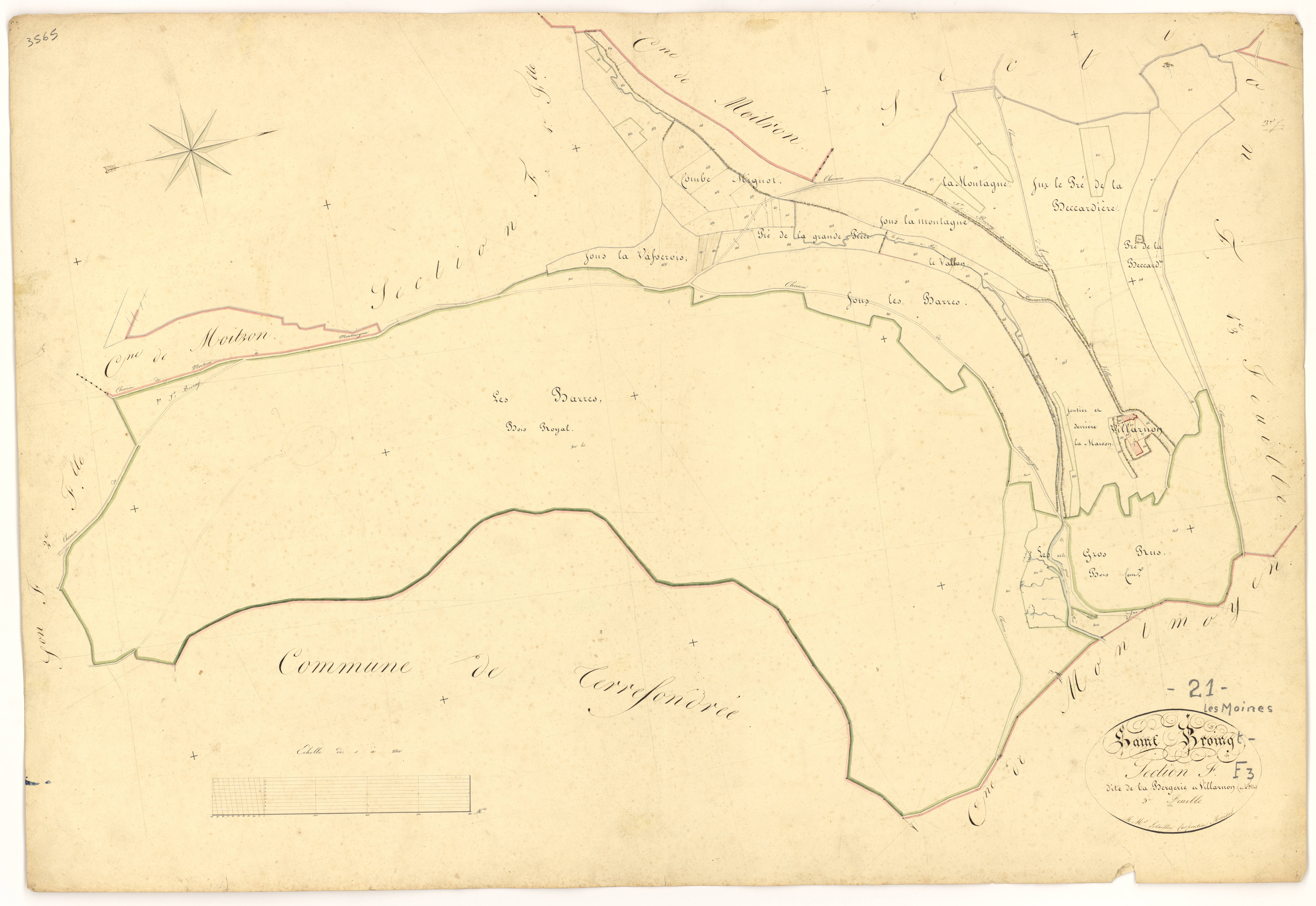 Saint-Broing-les-Moines - Section F3 - 3 P PLAN 543/12
