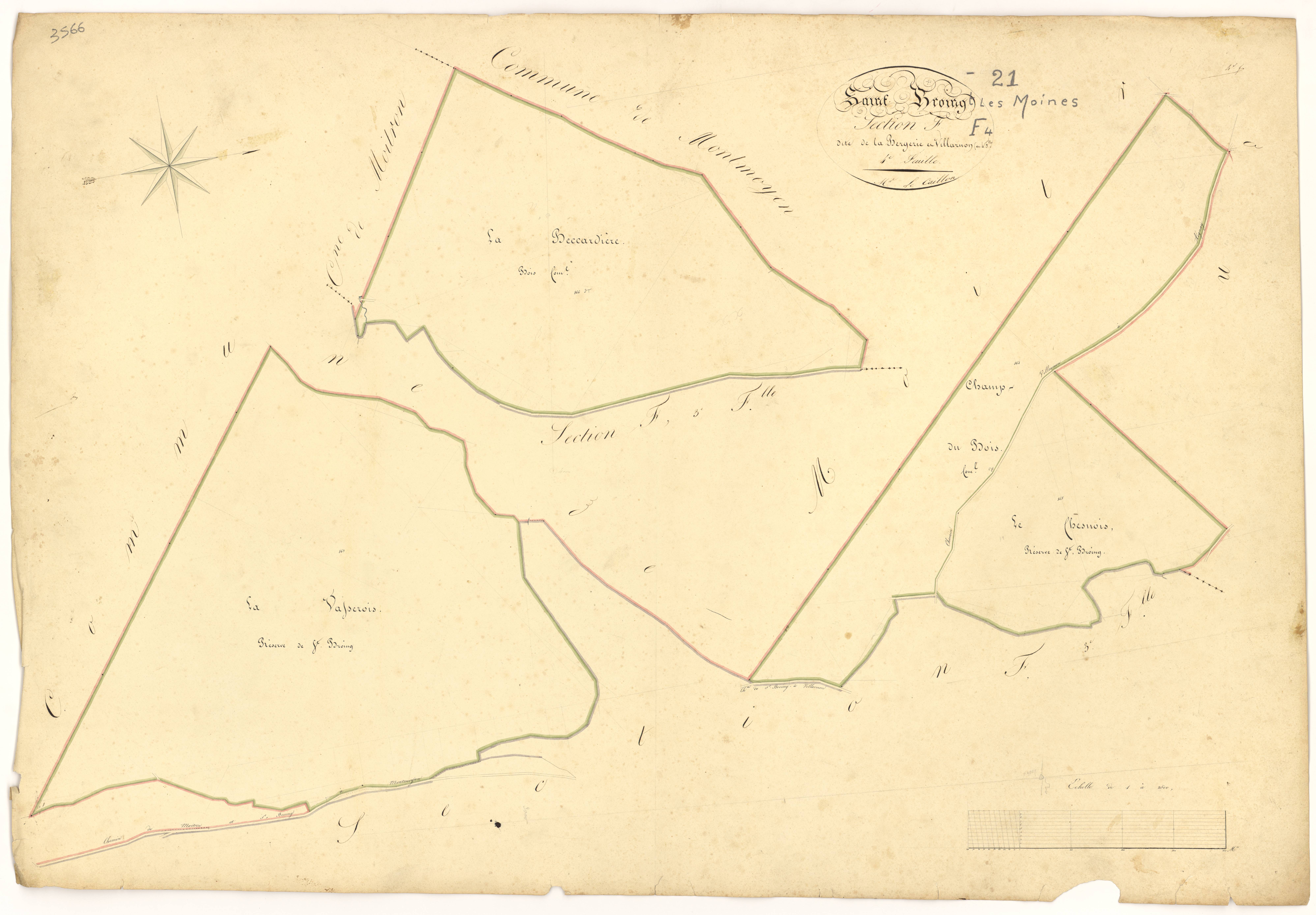 Saint-Broing-les-Moines - Section F4 - 3 P PLAN 543/13
