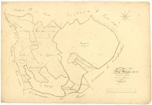 Saint-Broing-les-Moines - Section B2 - 3 P PLAN 543/4