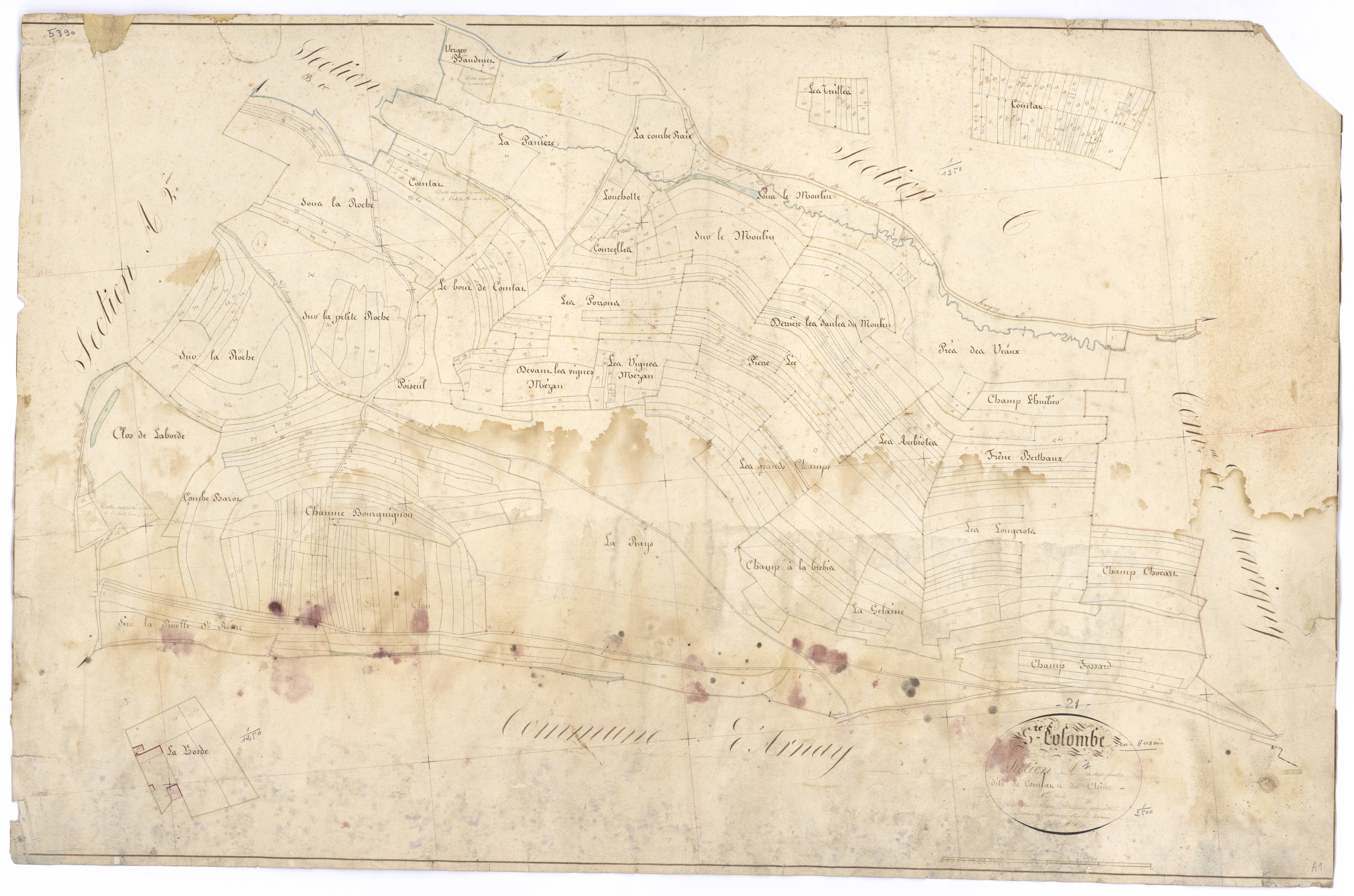 Sainte-Colombe - Section A1 - 3 P PLAN 545/2