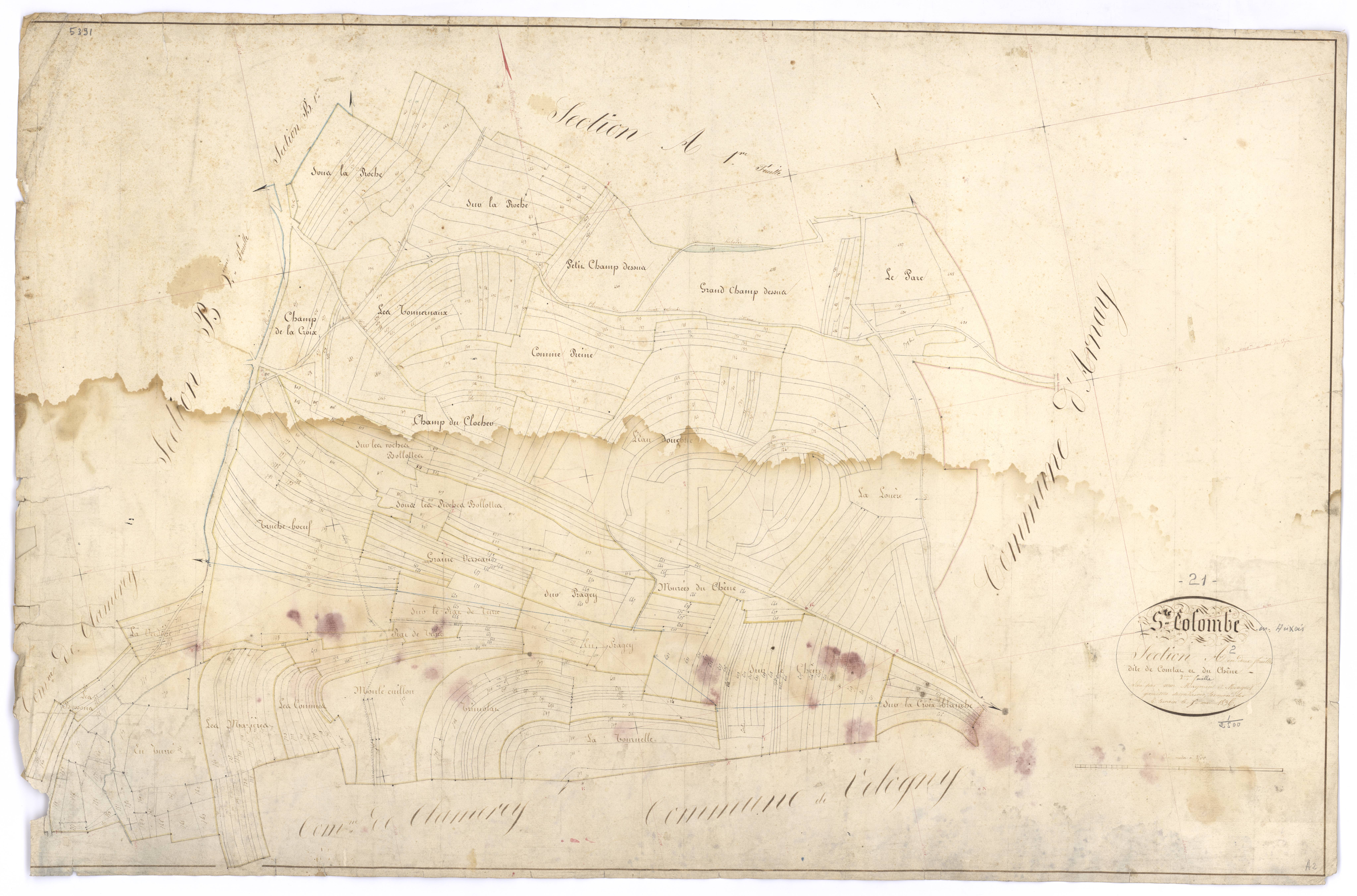 Sainte-Colombe - Section A2 - 3 P PLAN 545/3