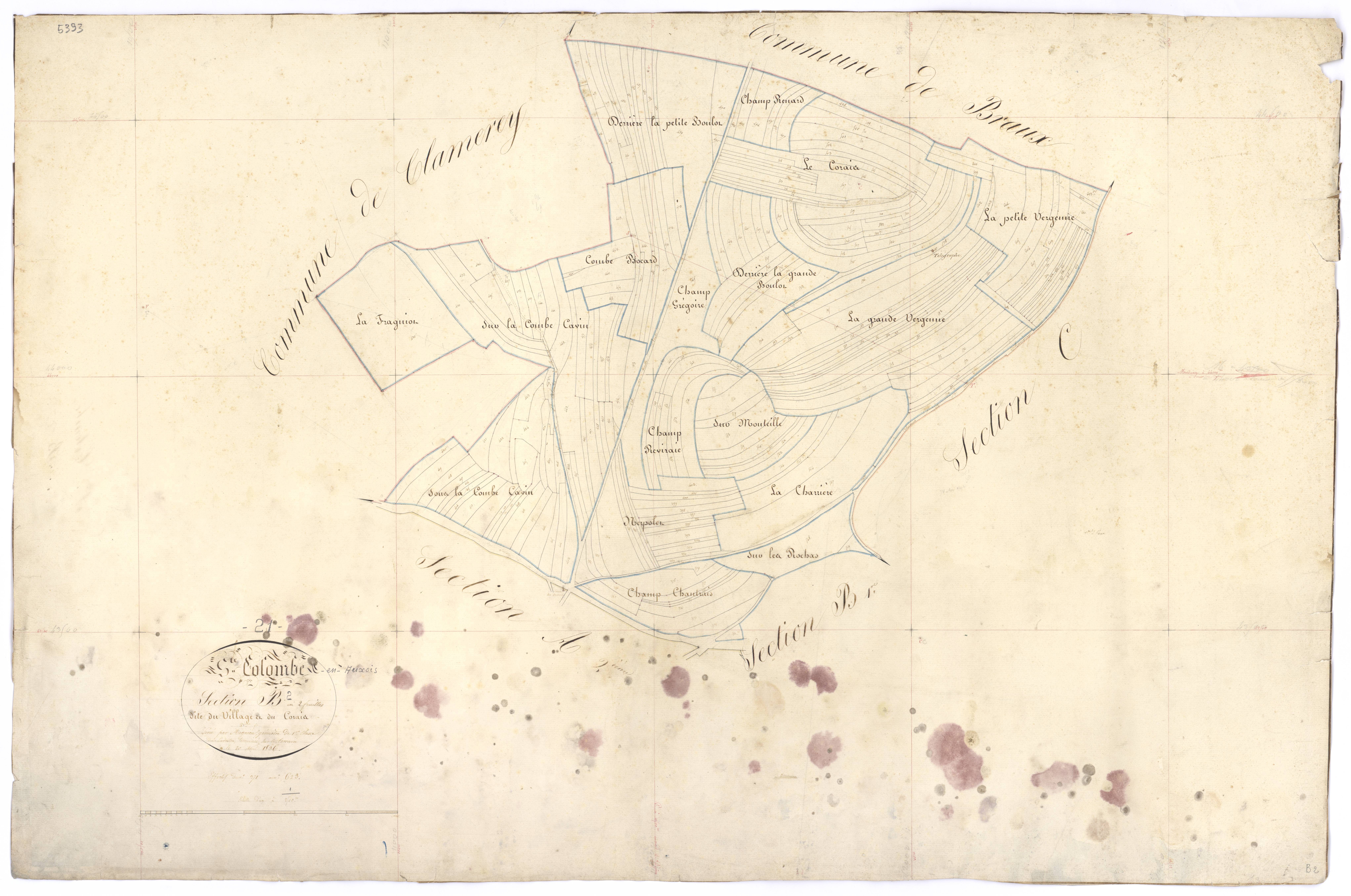 Sainte-Colombe - Section B2 - 3 P PLAN 545/5