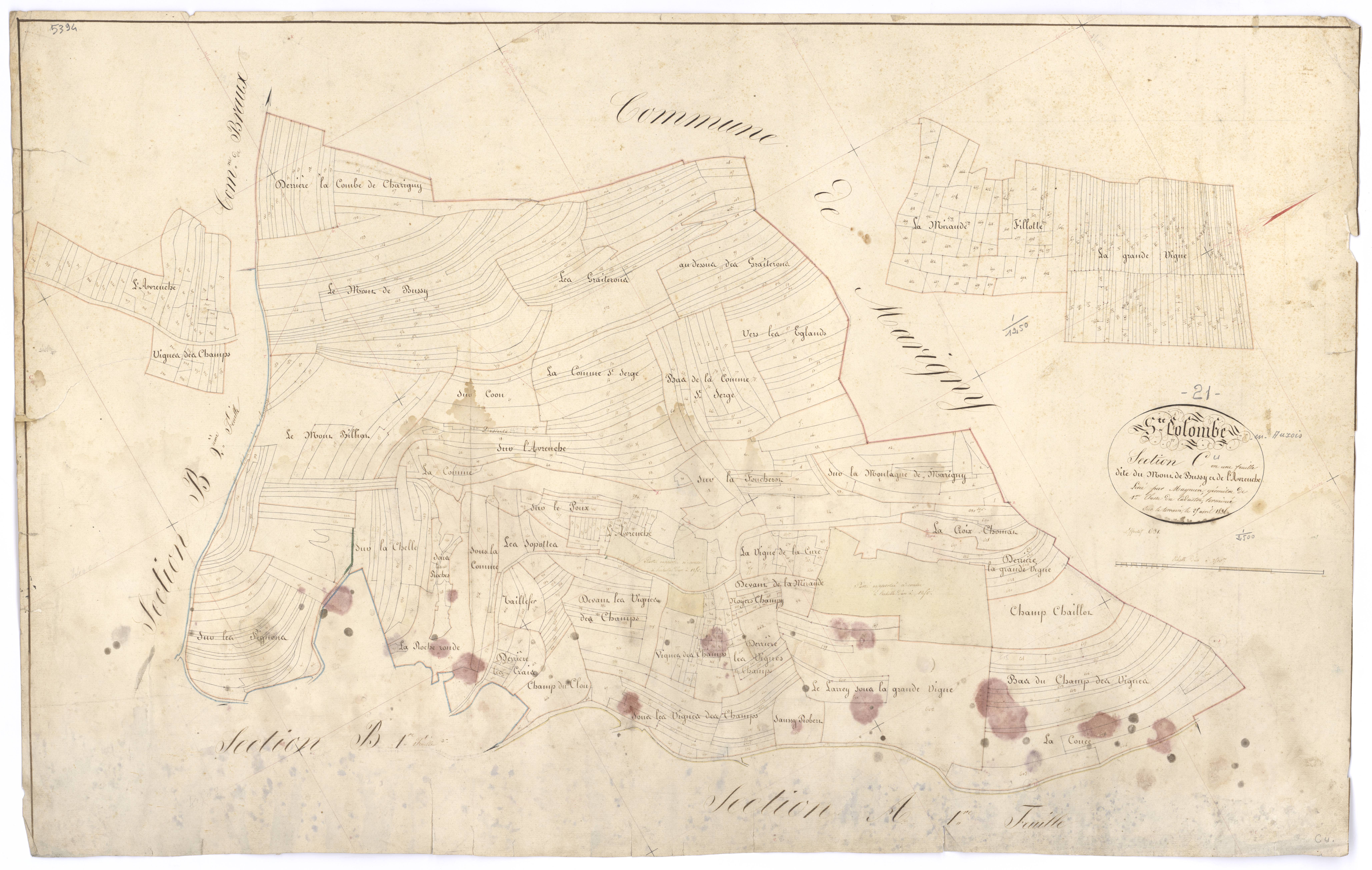 Sainte-Colombe - Section C - 3 P PLAN 545/6