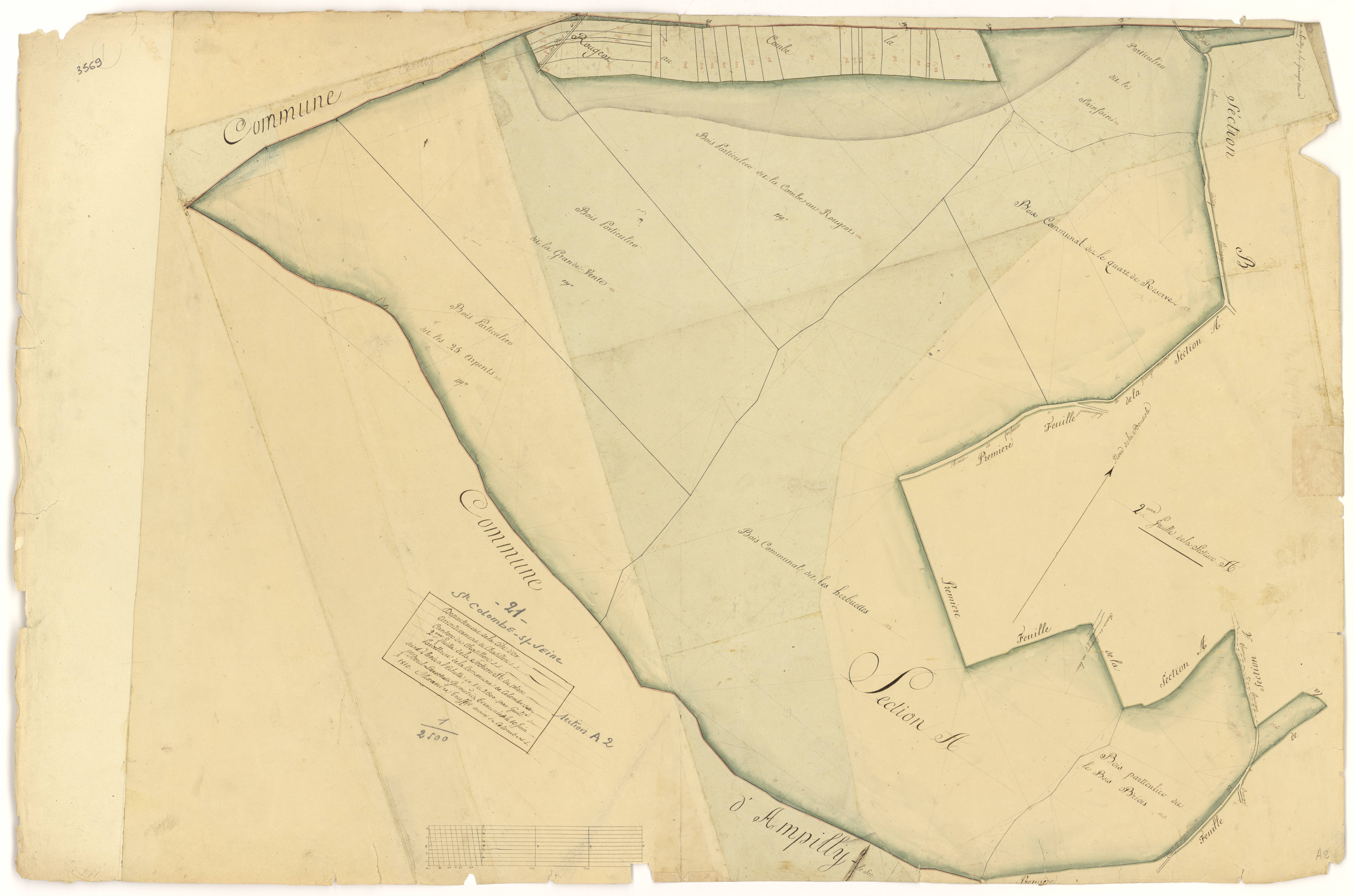 Sainte-Colombe-sur-Seine - Section A2 - 3 P PLAN 546/3