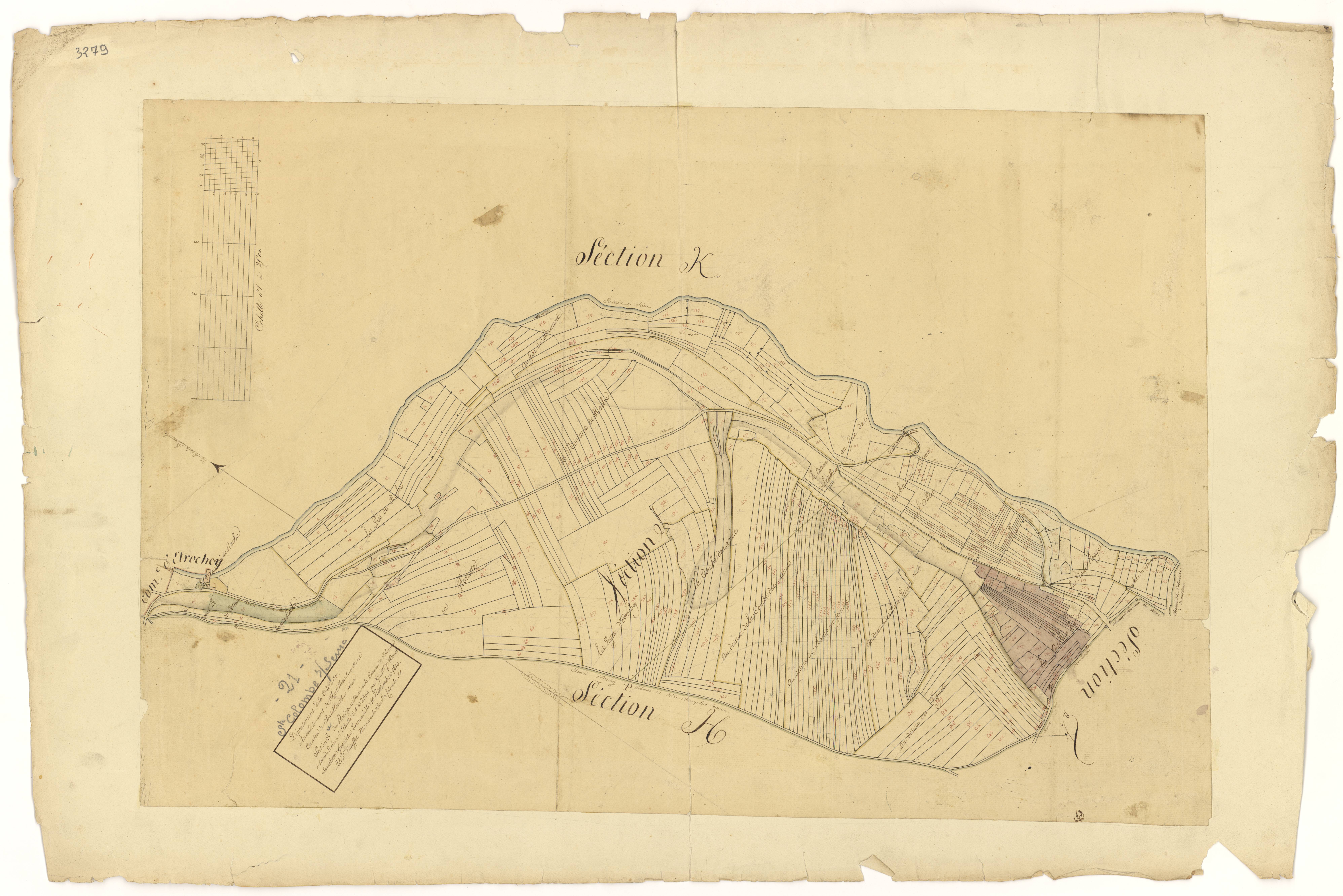 Sainte-Colombe-sur-Seine - Section I - 3 P PLAN 546/13