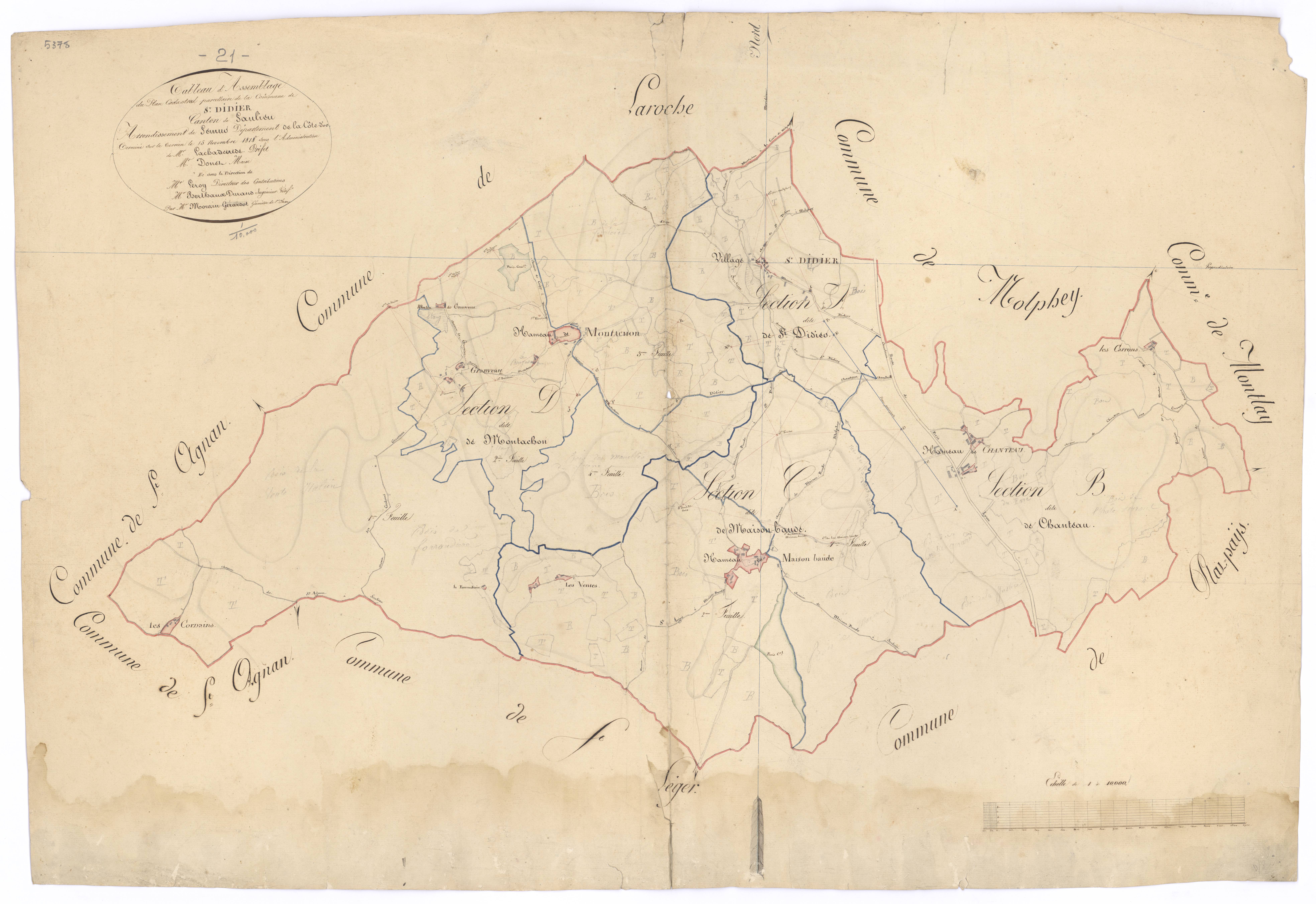 Saint-Didier - Tableau d'assemblage - 3 P PLAN 544/1