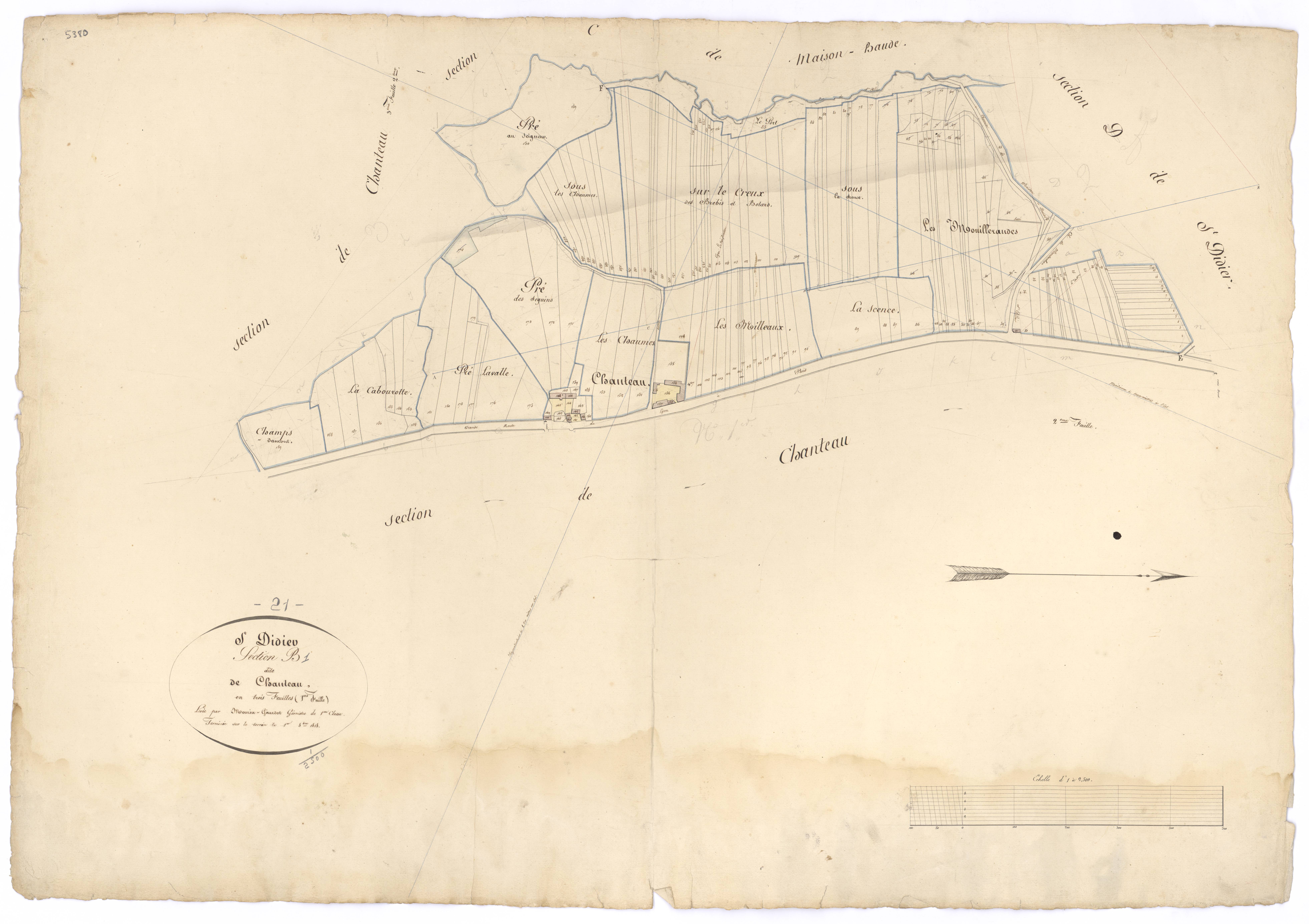 Saint-Didier - Section B1 - 3 P PLAN 544/3