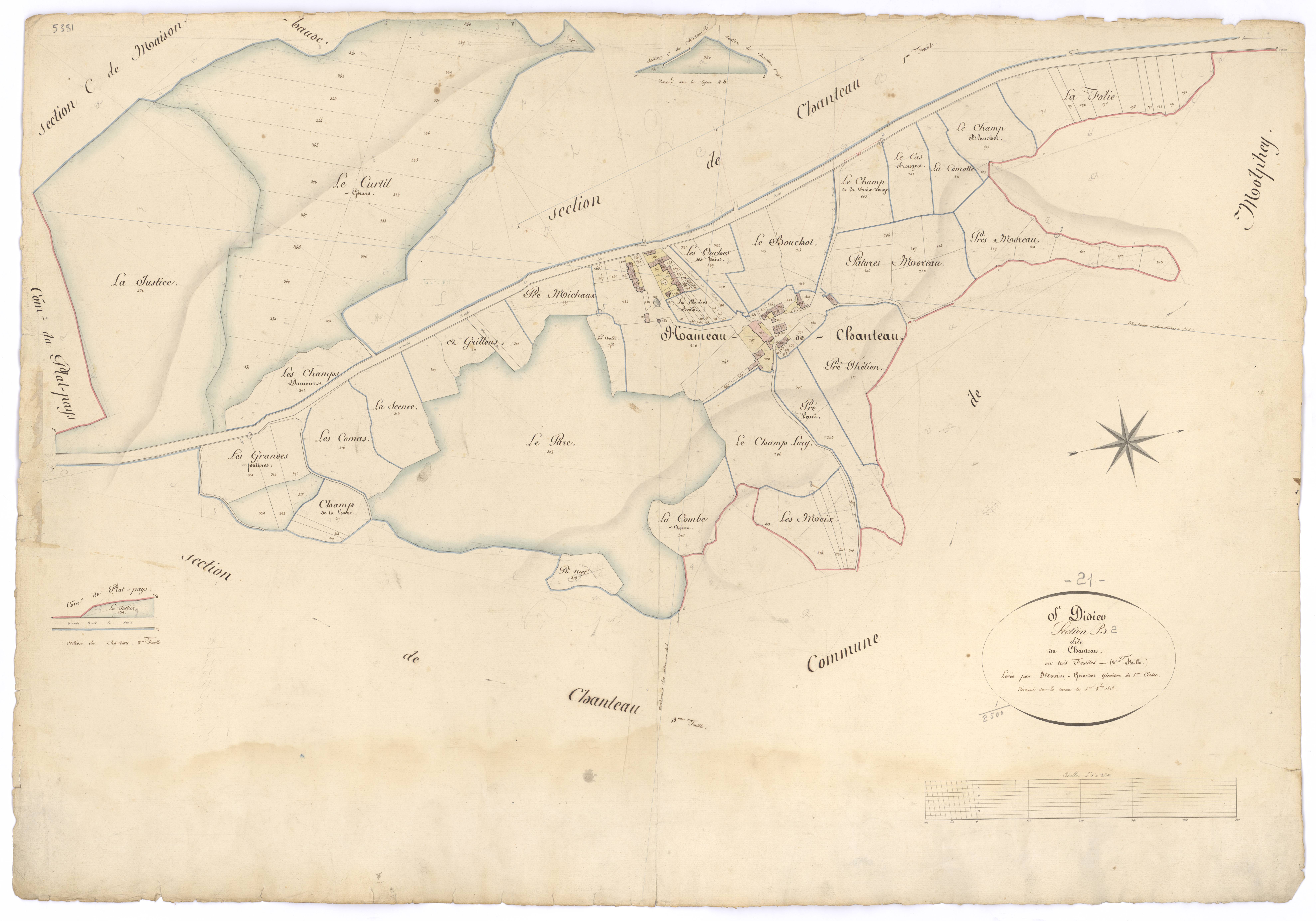 Saint-Didier - Section B2 - 3 P PLAN 544/4