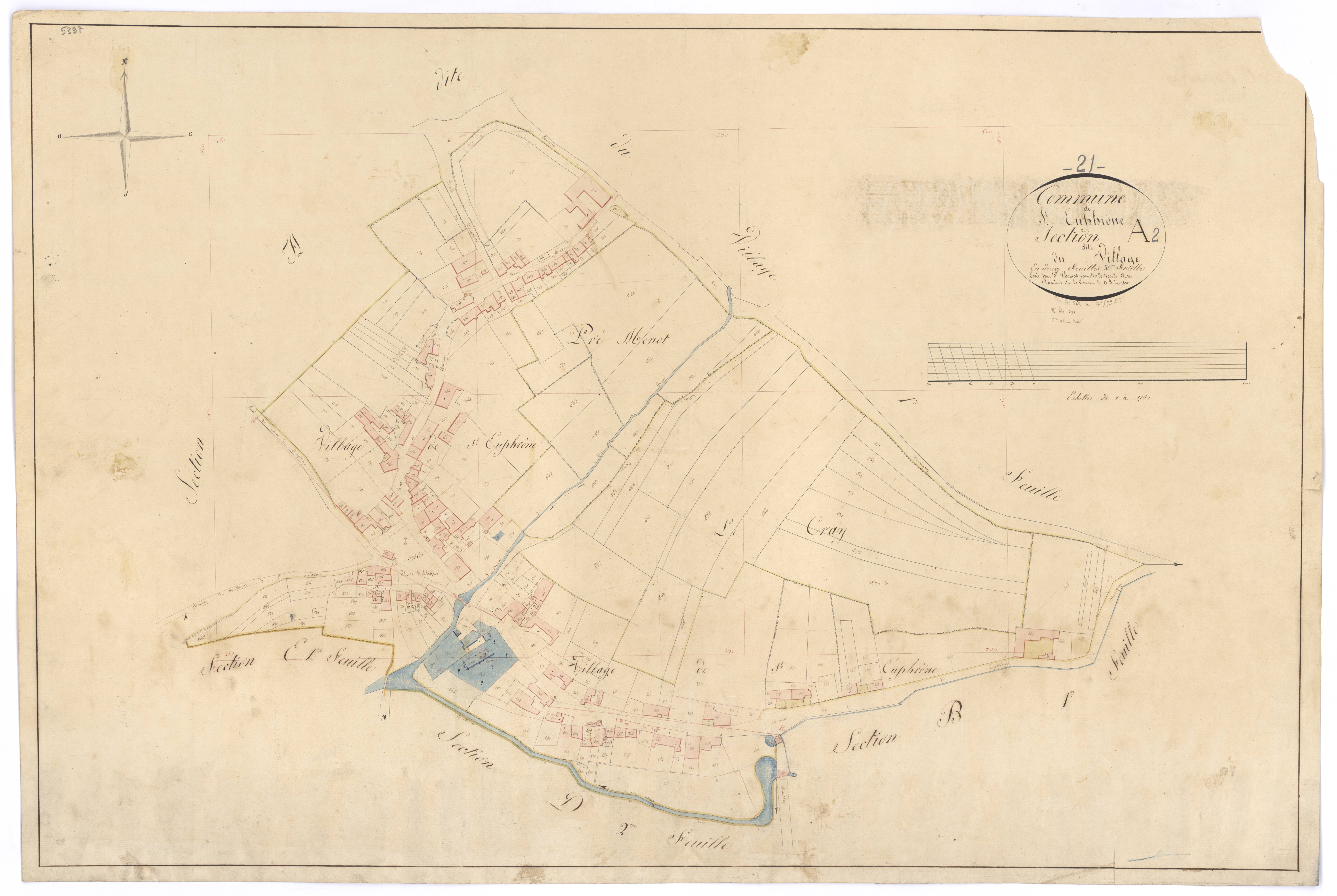 Saint-Euphrône - Section A2 - 3 P PLAN 550/3