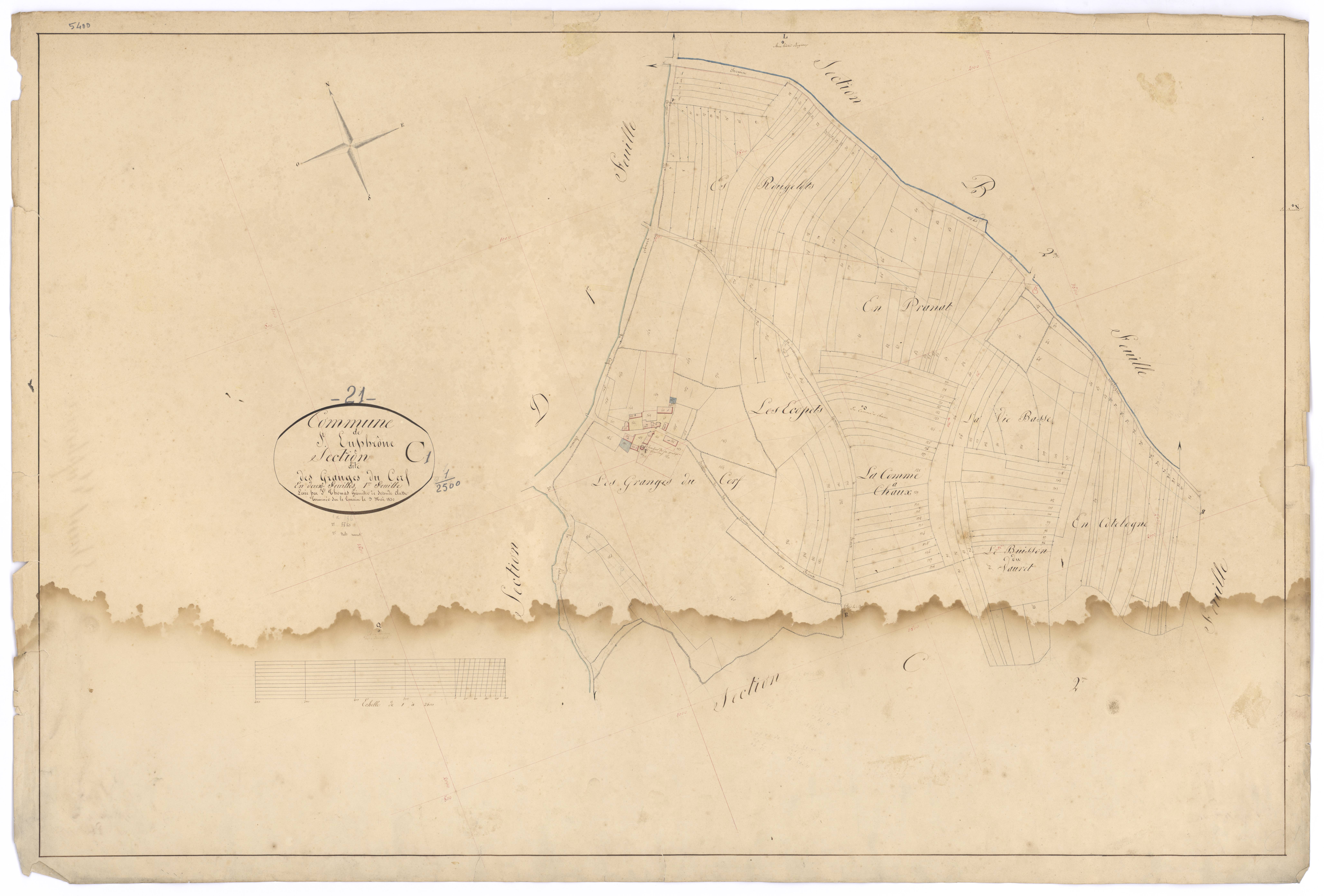 Saint-Euphrône - Section C1 - 3 P PLAN 550/6