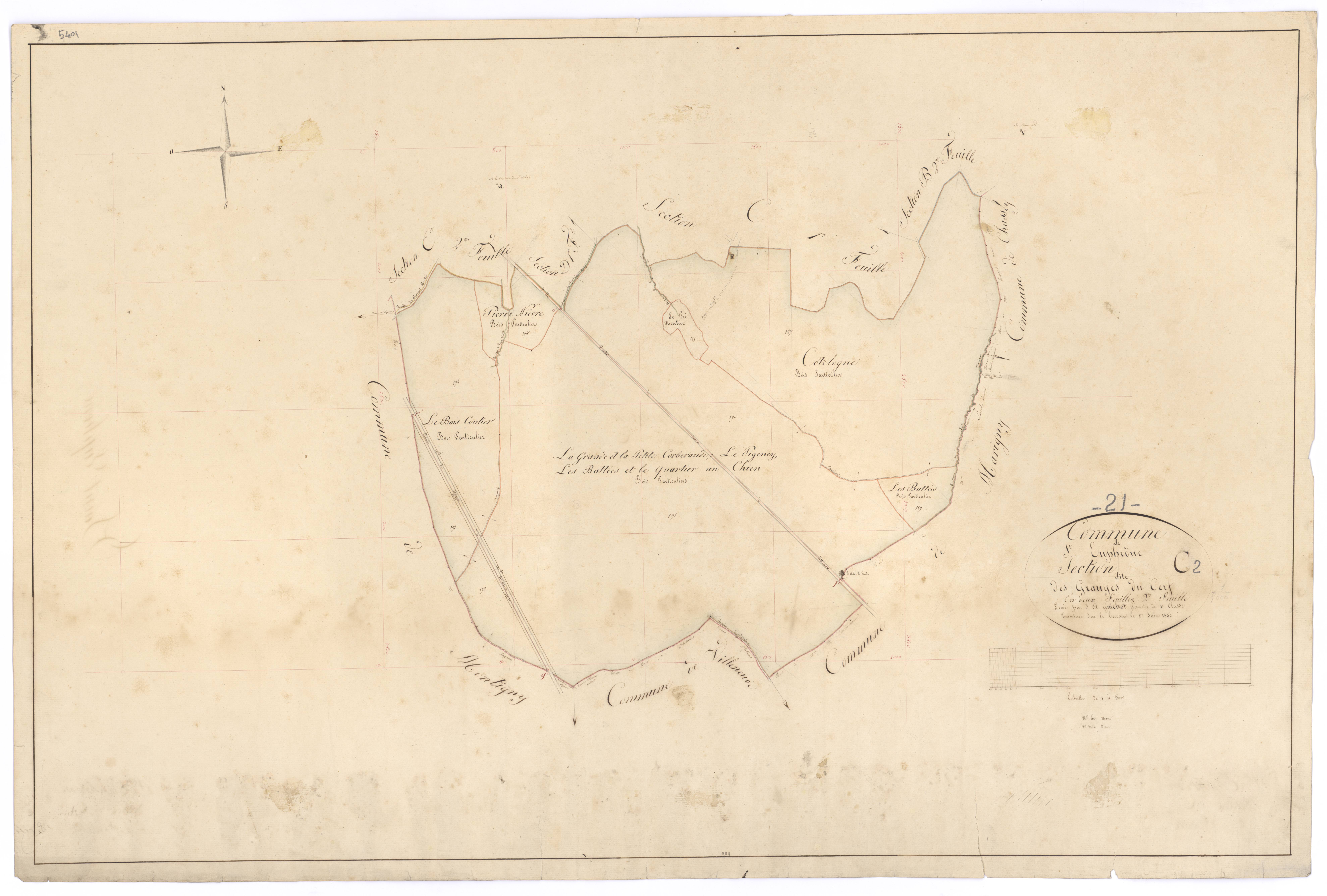 Saint-Euphrône - Section C2 - 3 P PLAN 550/7