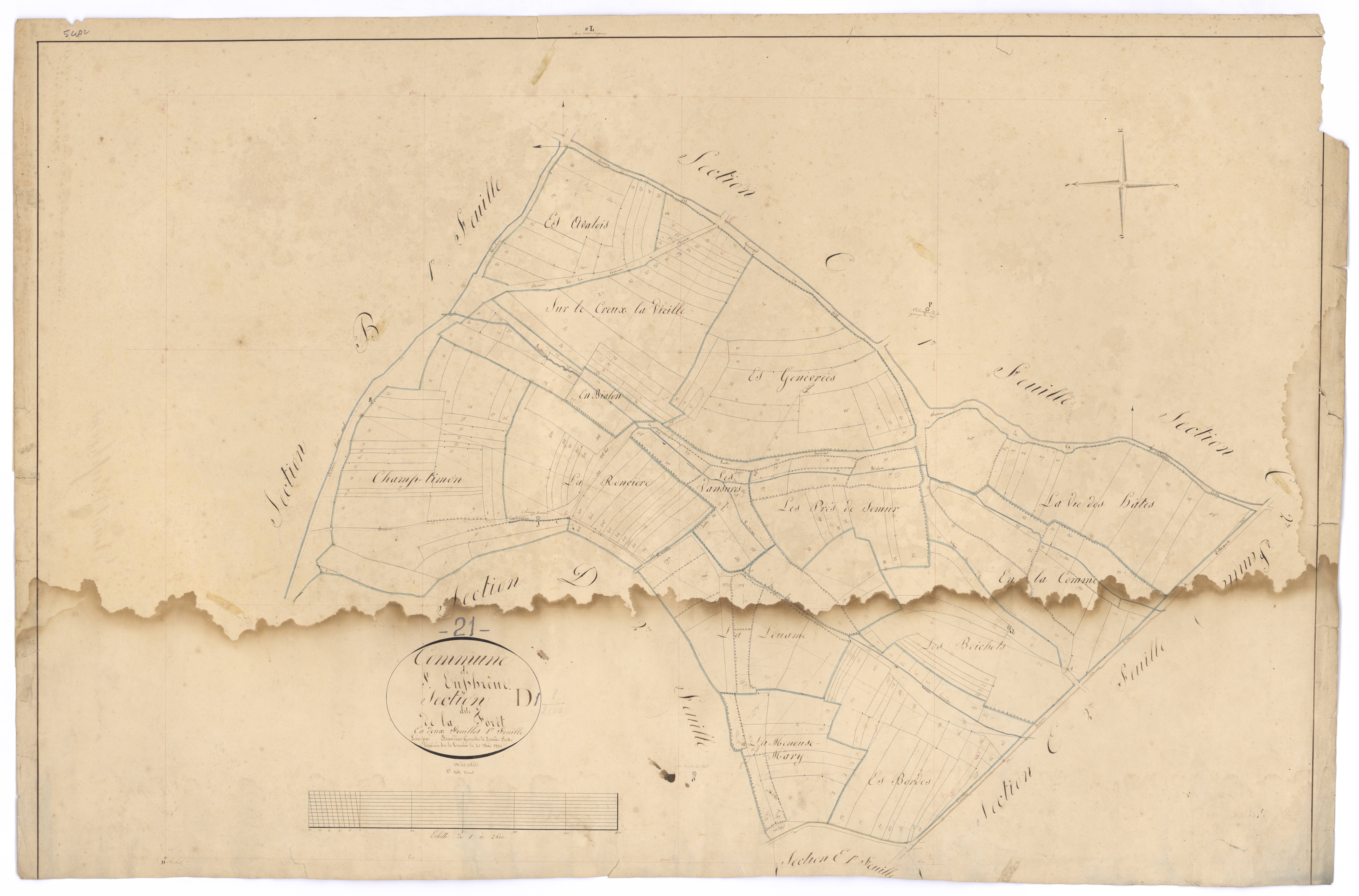 Saint-Euphrône - Section D1 - 3 P PLAN 550/8