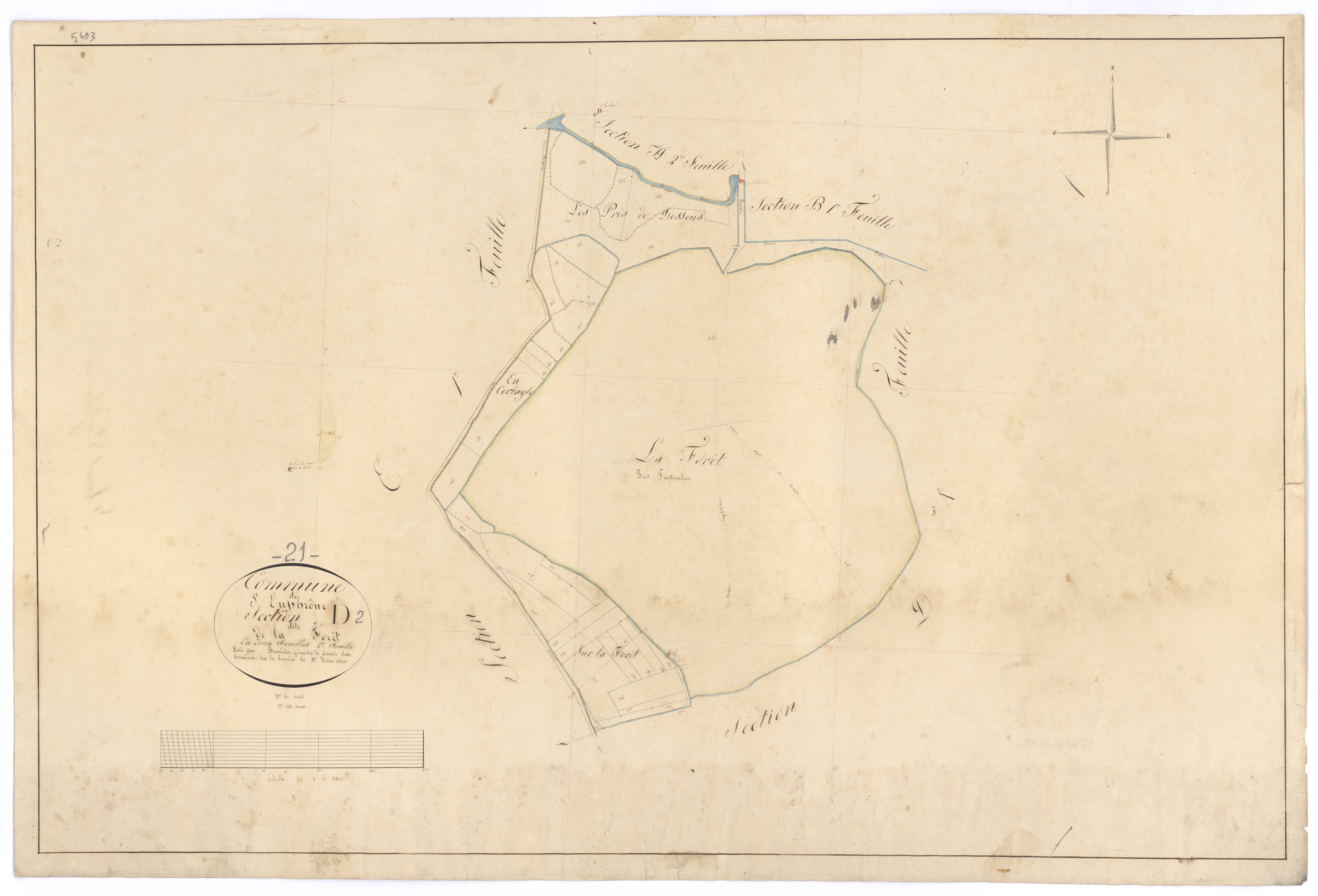 Saint-Euphrône - Section D2 - 3 P PLAN 550/9