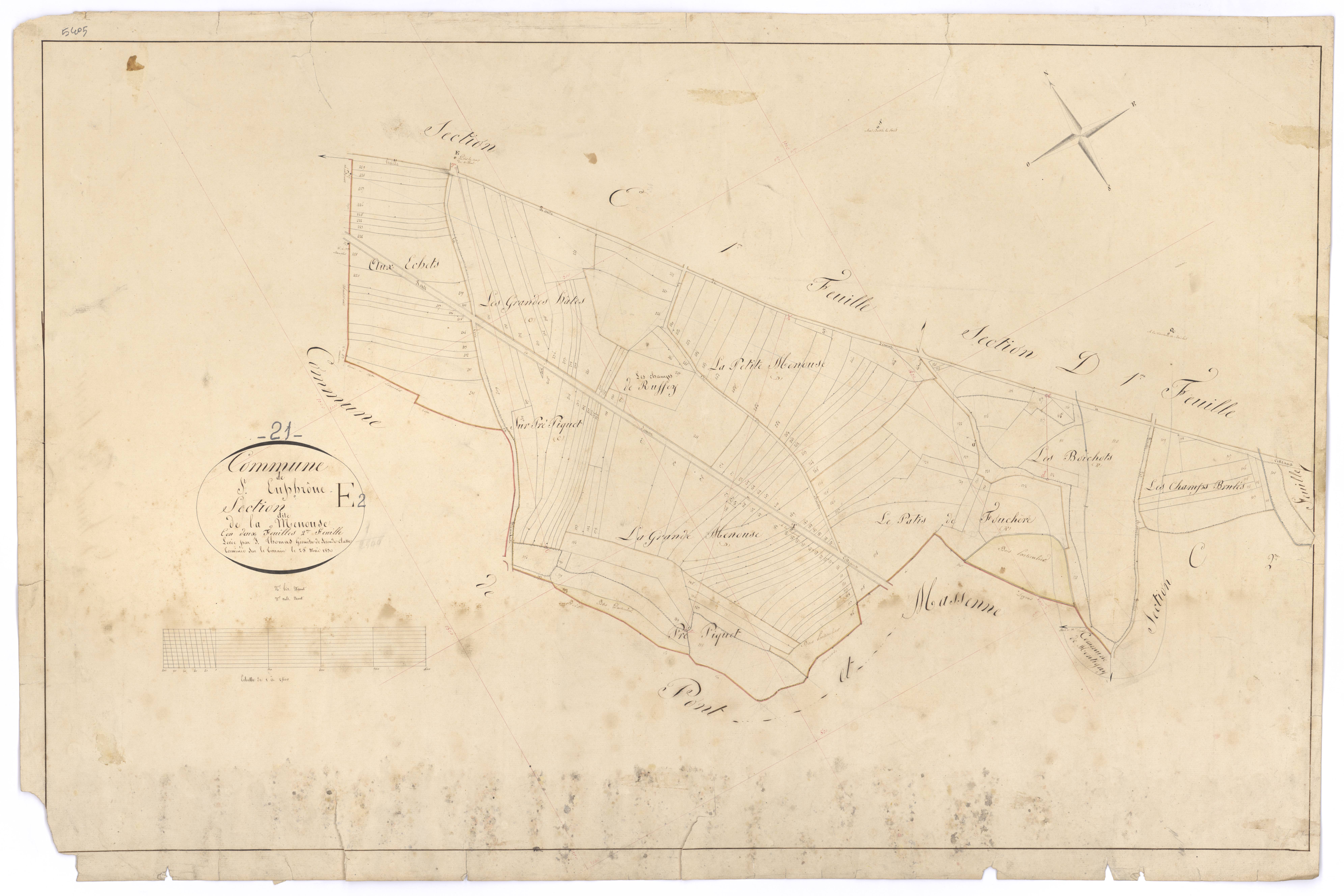 Saint-Euphrône - Section E2 - 3 P PLAN 550/11