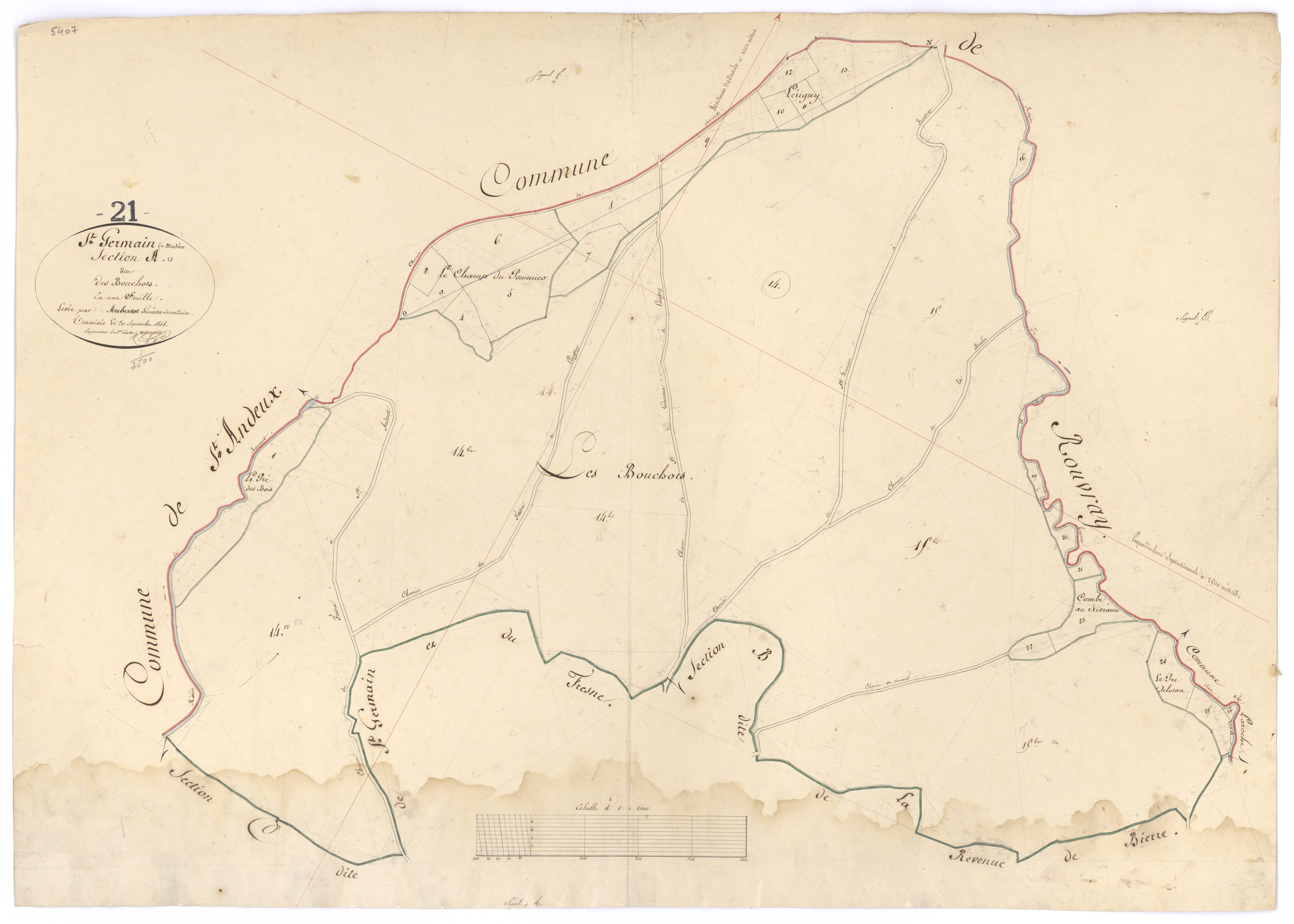 Saint-Germain-de-Modéon - Section A - 3 P PLAN 551/2