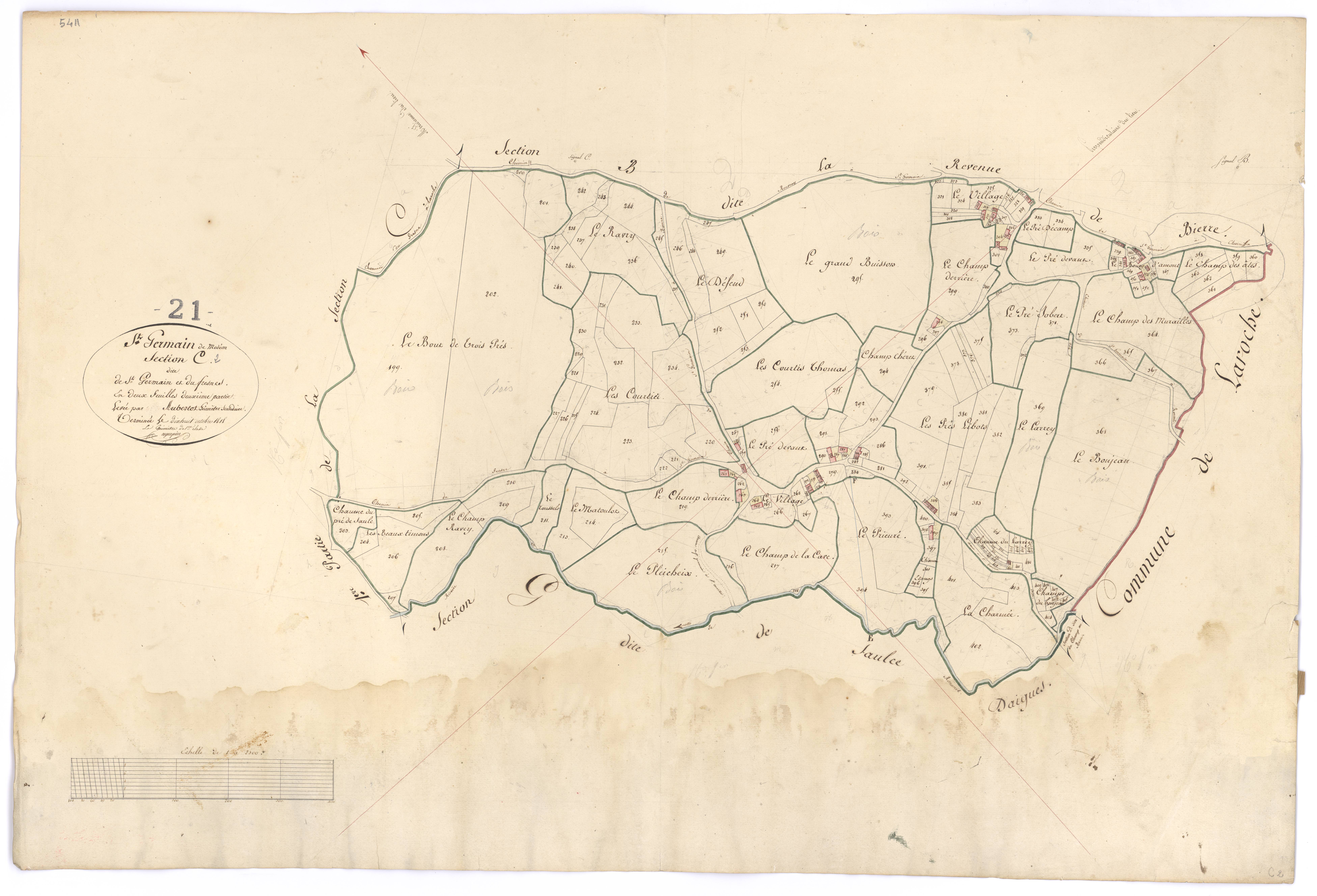 Saint-Germain-de-Modéon - Section C2 - 3 P PLAN 551/6