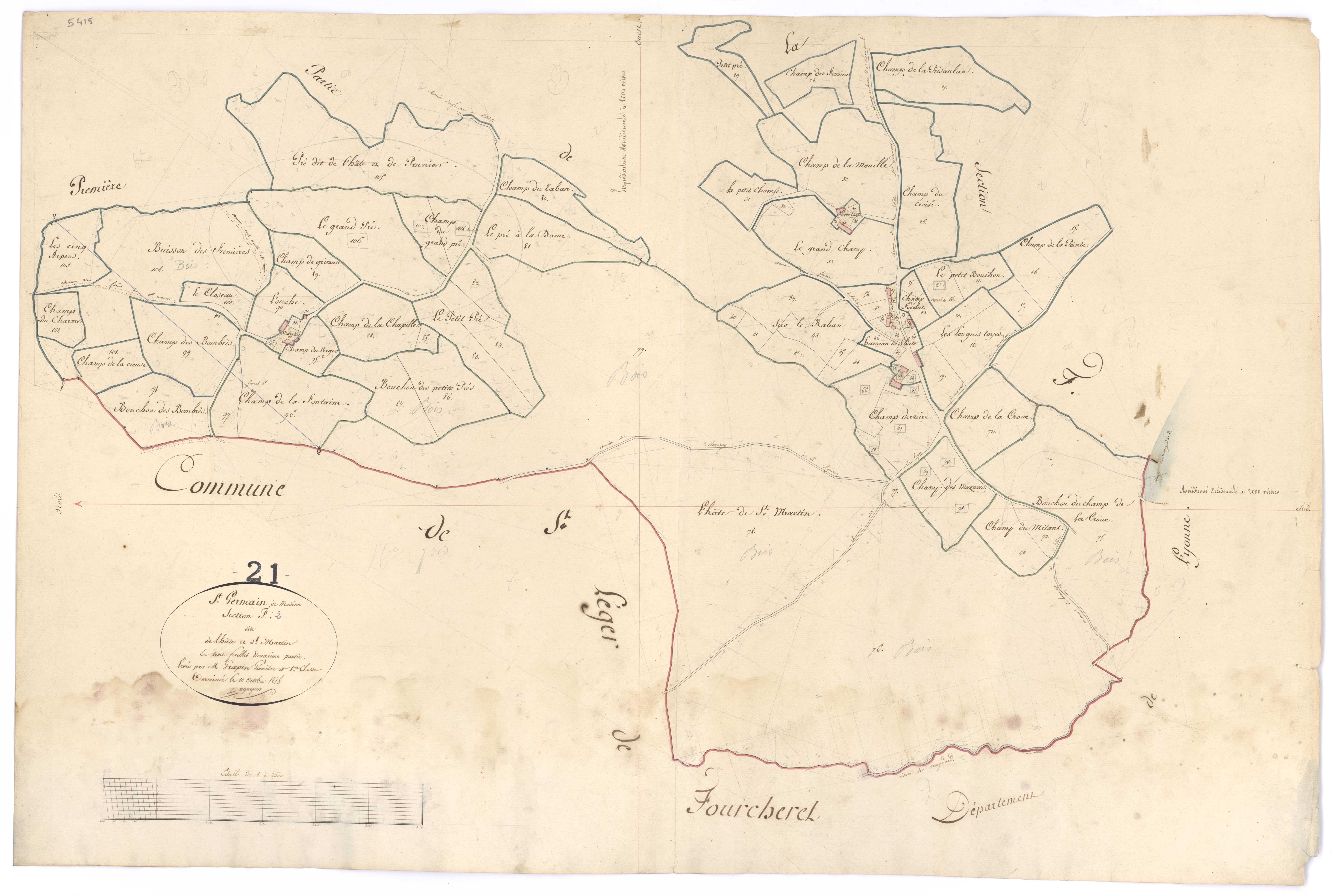 Saint-Germain-de-Modéon - Section F2 - 3 P PLAN 551/10