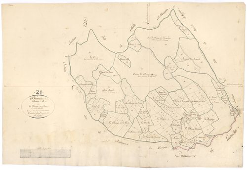 Saint-Germain-de-Modéon - Section D - 3 P PLAN 551/7