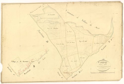 Saint-Germain-le-Rocheux - Section A2 - 3 P PLAN 552/3