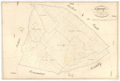 Saint-Germain-lès-Senailly - Section B - 3 P PLAN 553/4