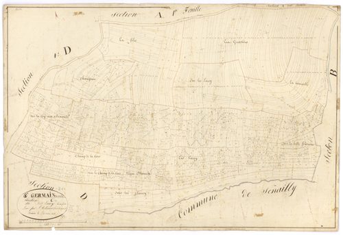 Saint-Germain-lès-Senailly - Section C - 3 P PLAN 553/5
