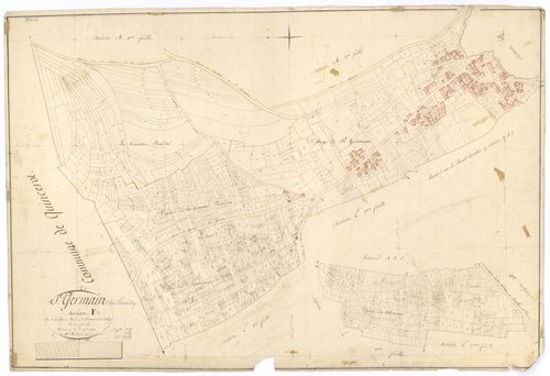 Saint-Germain-lès-Senailly - Section F - 3 P PLAN 553/9