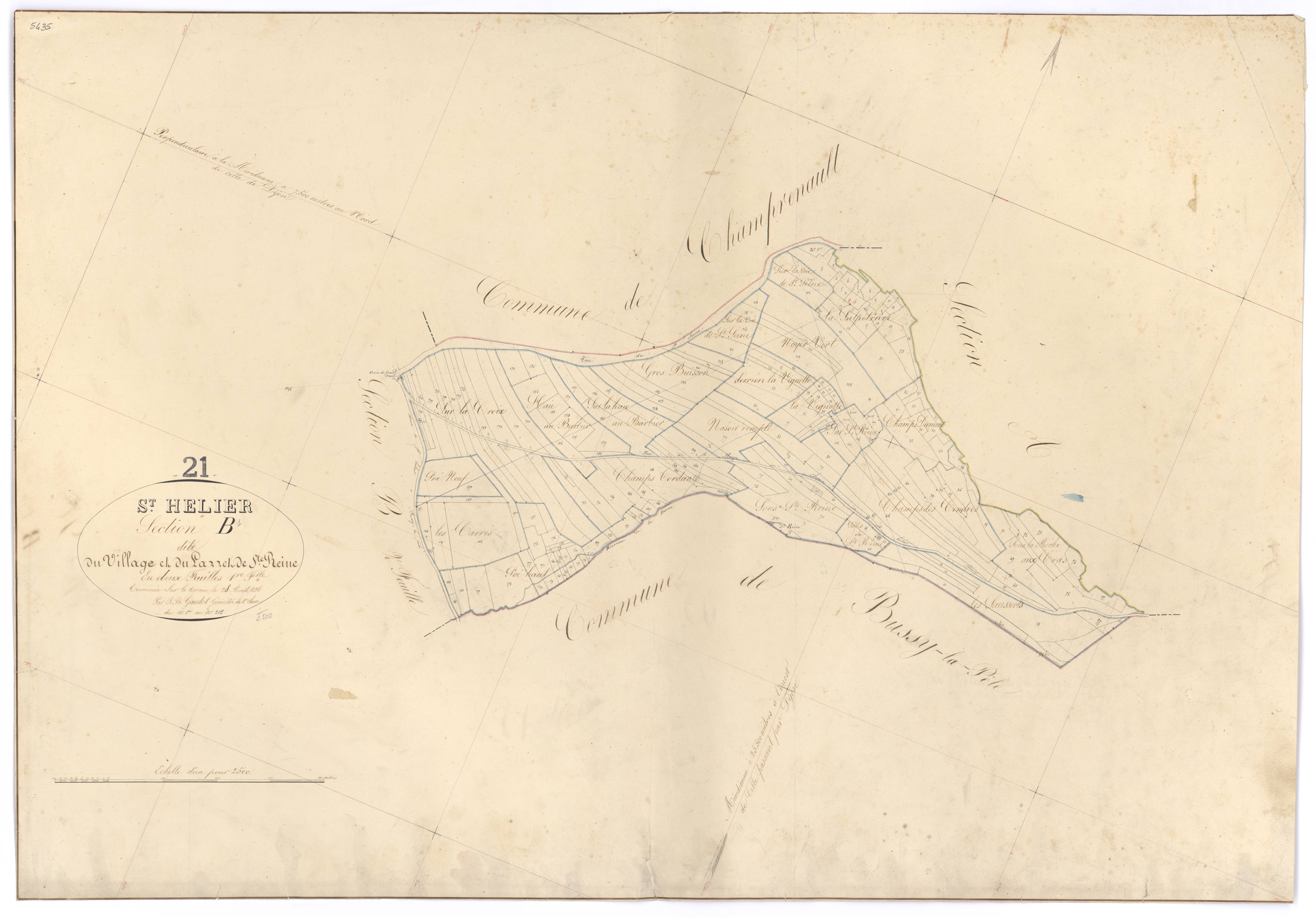 Saint-Hélier - Section B1 - 3 P PLAN 555/3