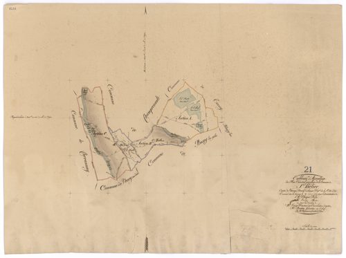 Saint-Hélier - Tableau d'assemblage - 3 P PLAN 555/1