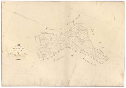 Saint-Hélier - Section B1 - 3 P PLAN 555/3