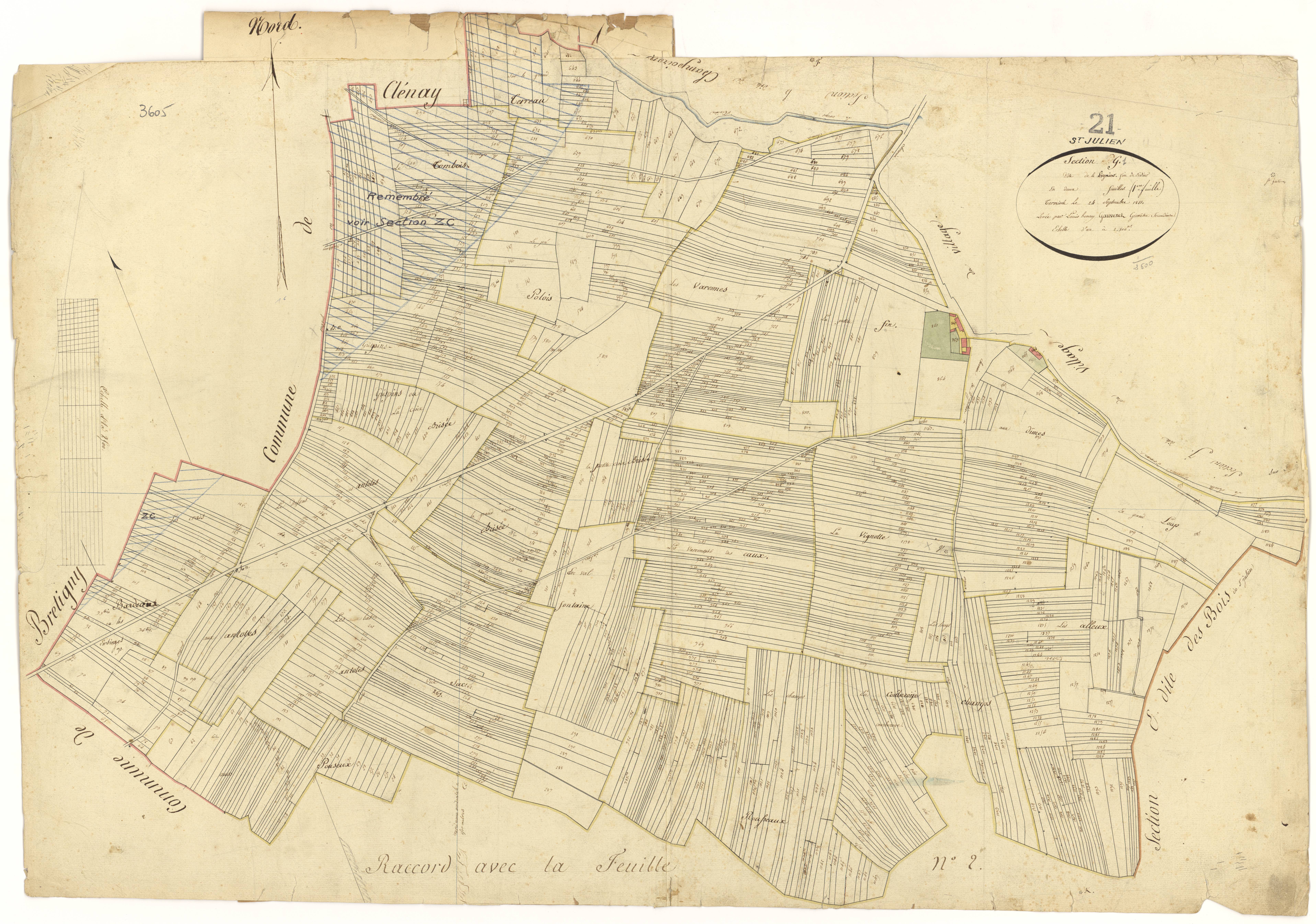 Saint-Julien - Section G1 - 3 P PLAN 558/10