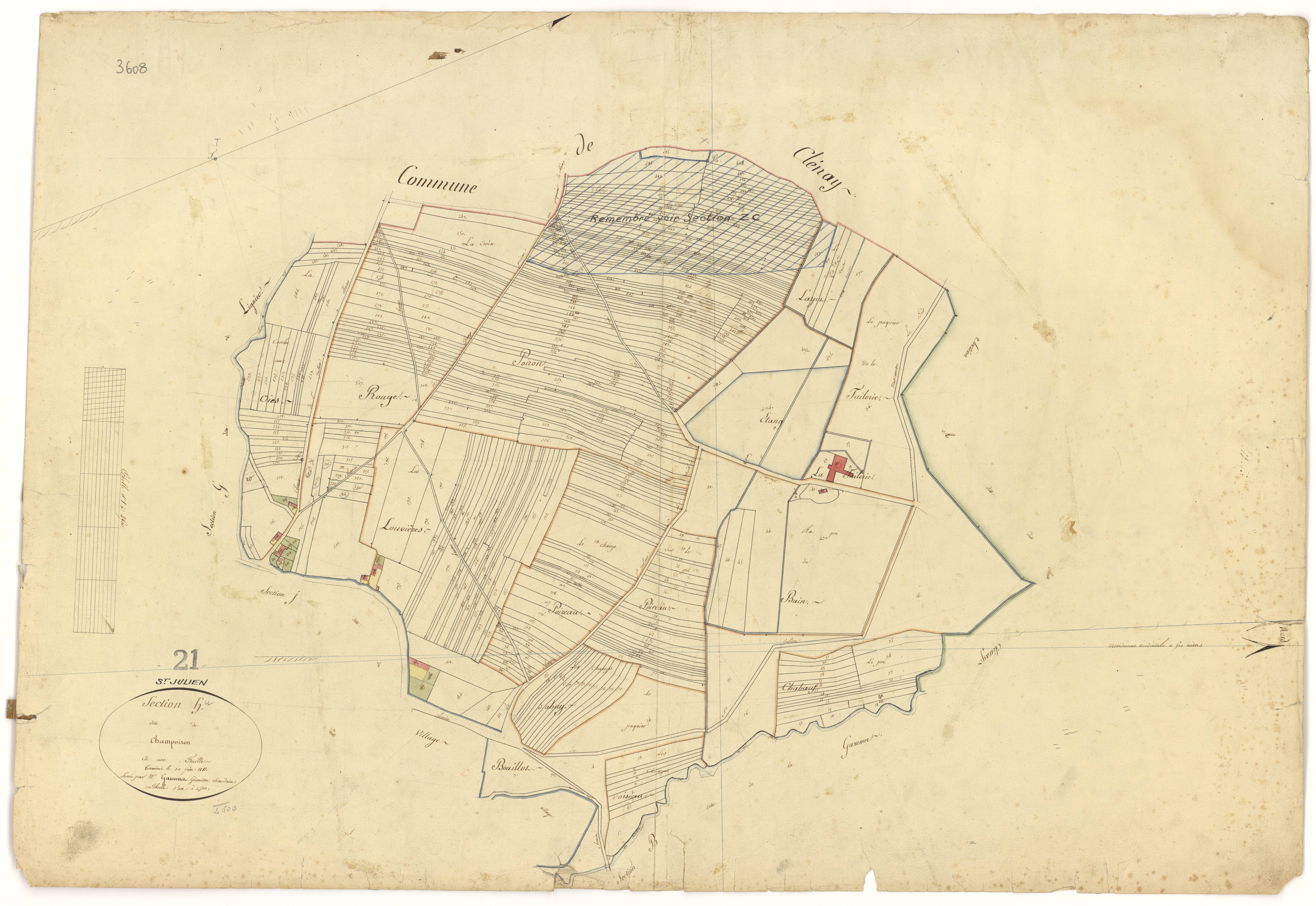 Saint-Julien - Section H - 3 P PLAN 558/13