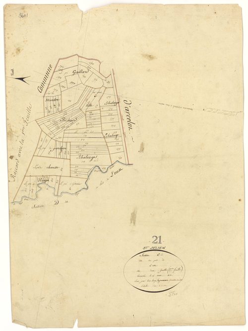 Saint-Julien - Section C2 - 3 P PLAN 558/6