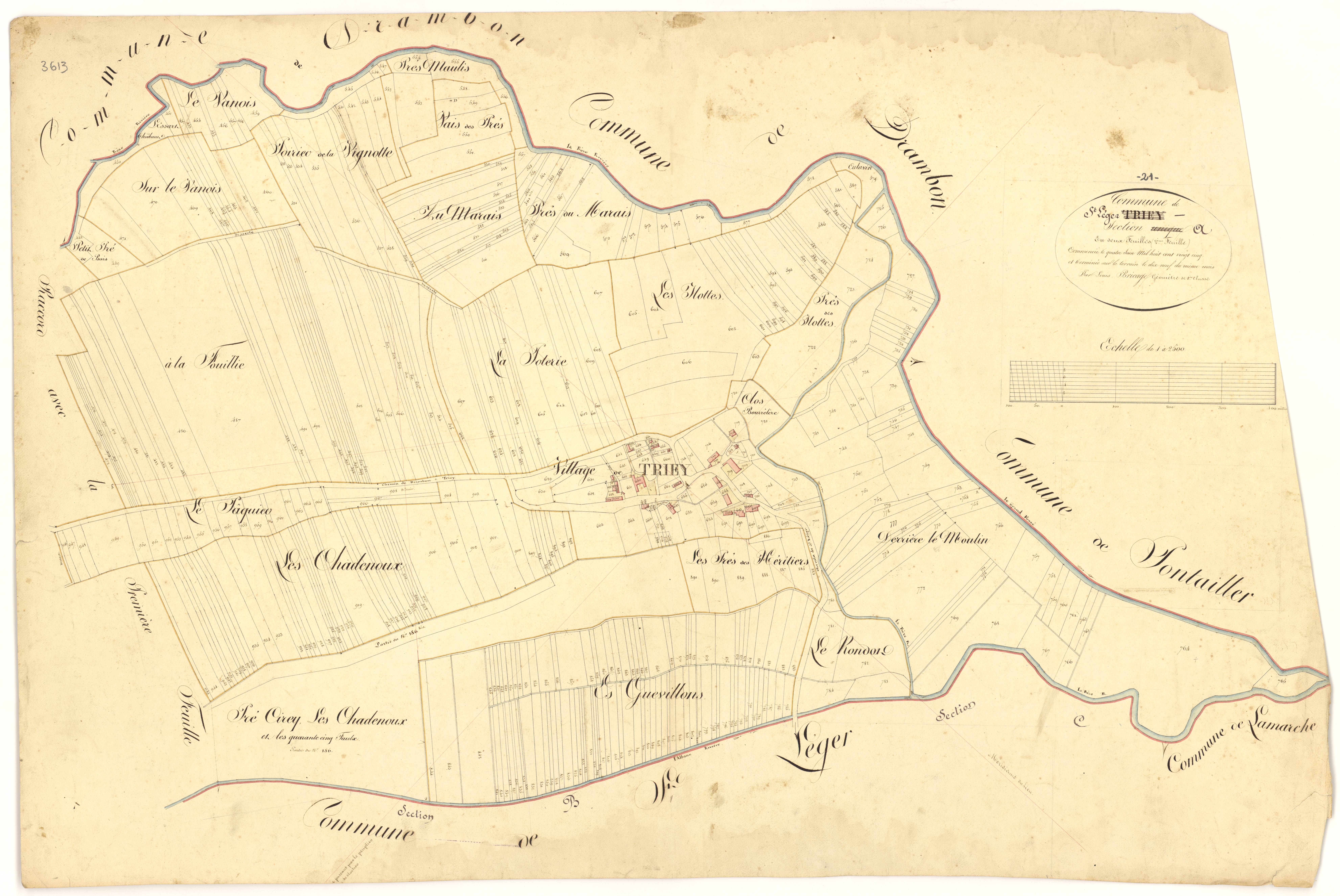 Saint-Léger-Triey - Section A2 - 3 P PLAN 559/4