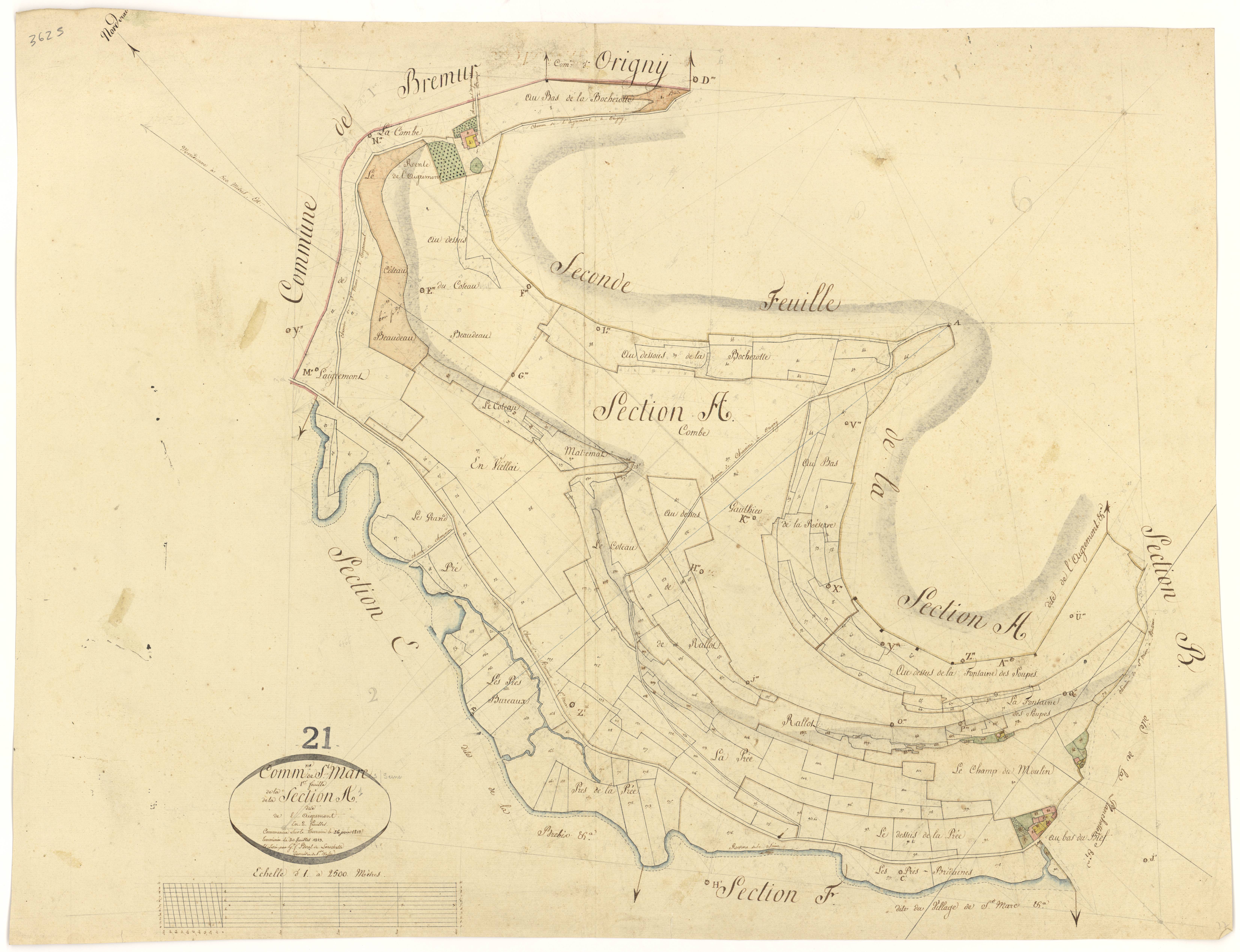 Saint-Marc-sur-Seine - Section A1 - 3 P PLAN 560/2