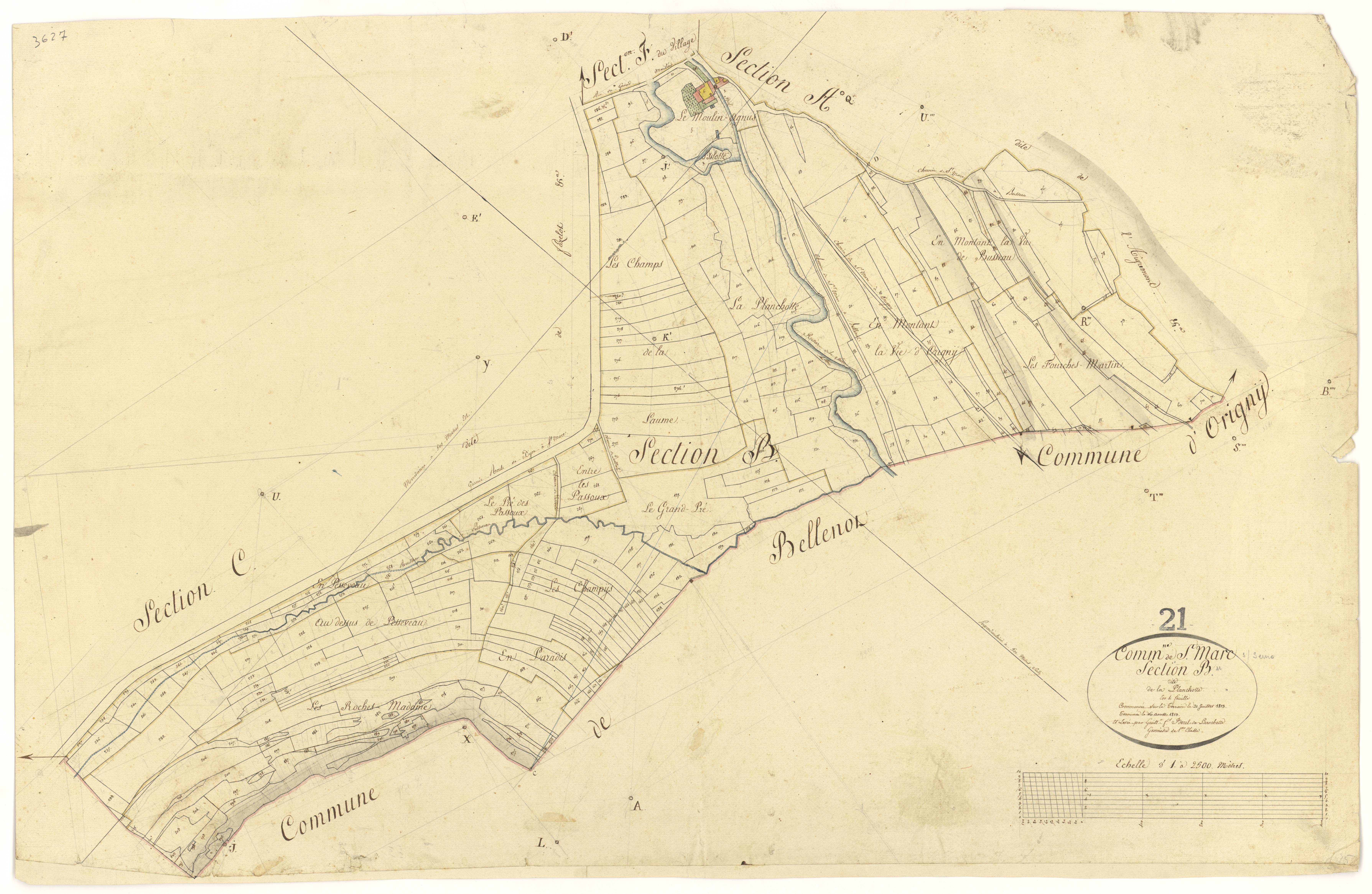 Saint-Marc-sur-Seine - Section B - 3 P PLAN 560/4