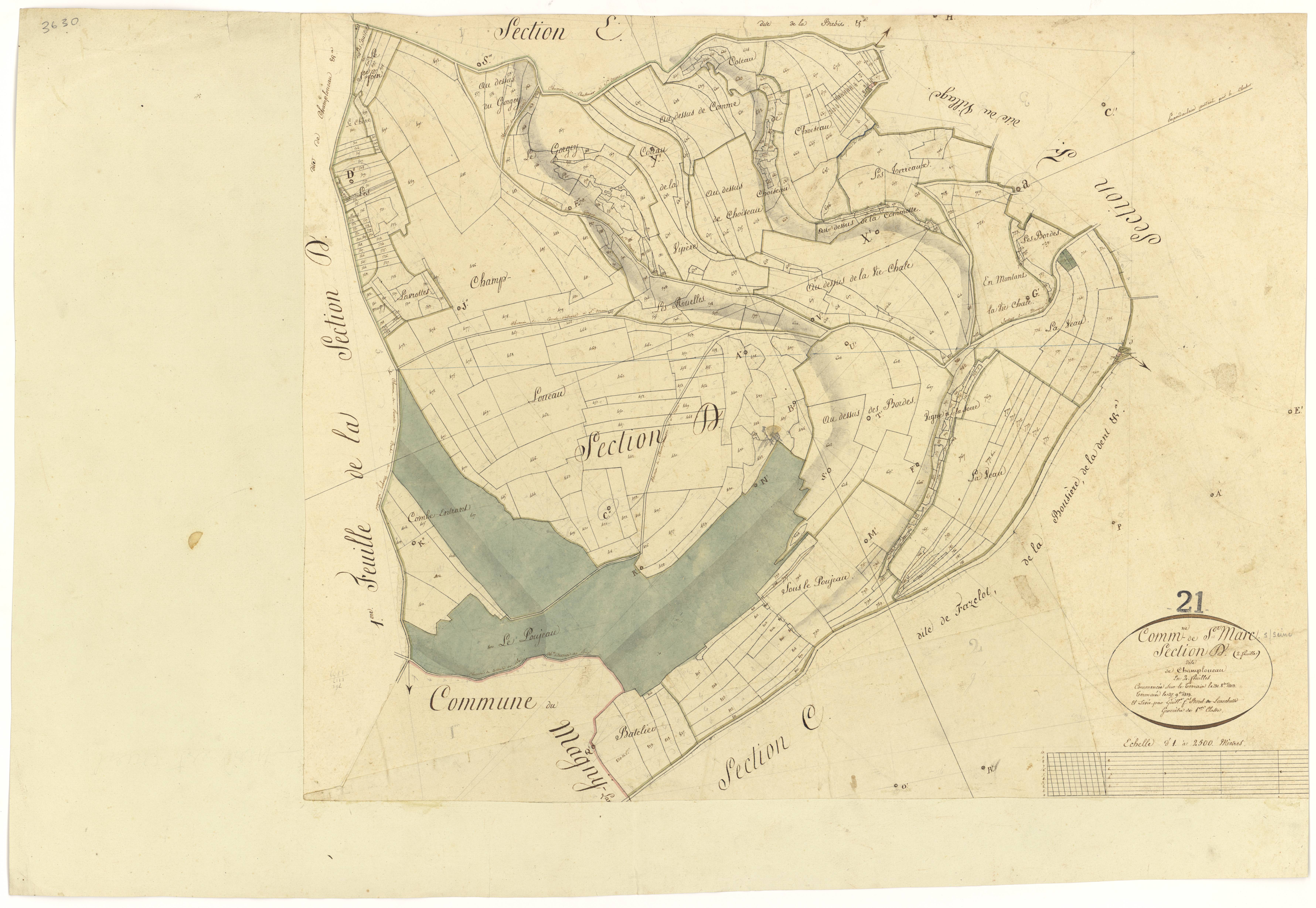 Saint-Marc-sur-Seine - Section D2 - 3 P PLAN 560/7