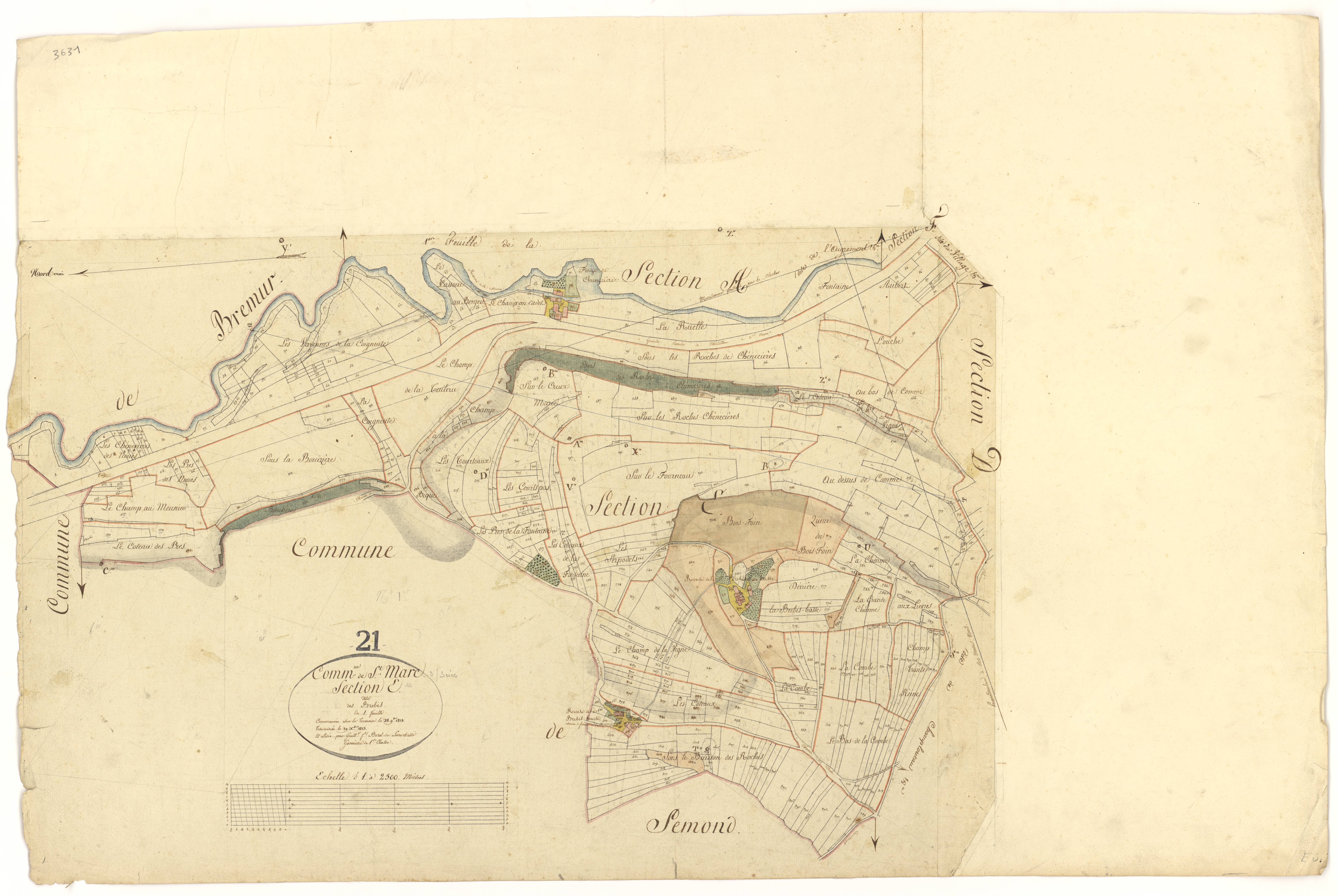 Saint-Marc-sur-Seine - Section E - 3 P PLAN 560/8