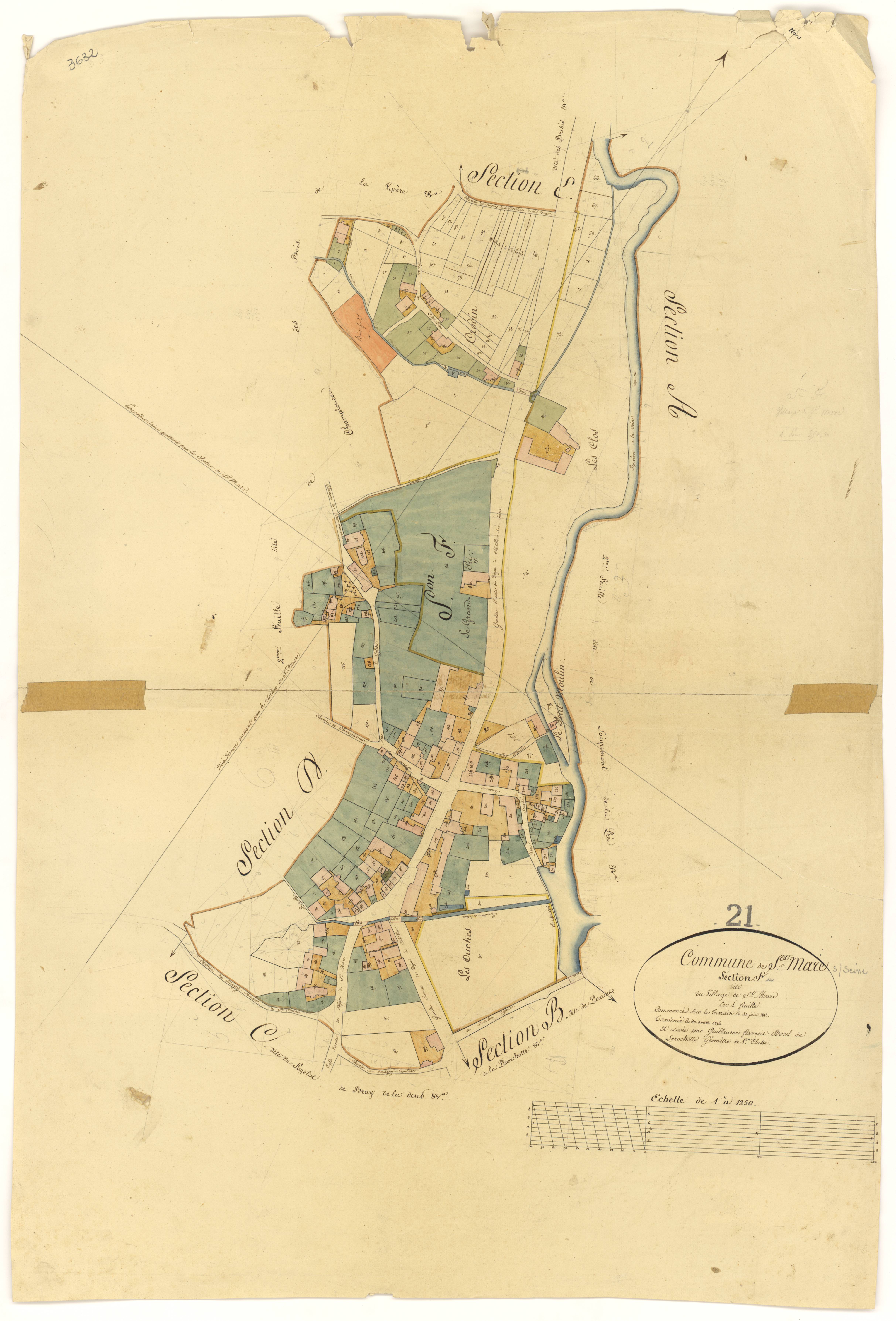 Saint-Marc-sur-Seine - Section F - 3 P PLAN 560/9