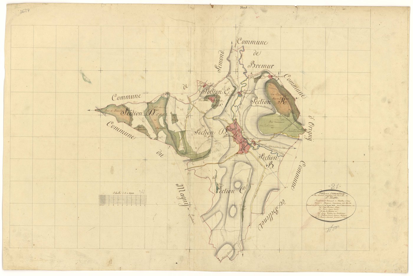 Saint-Marc-sur-Seine - Tableau d'assemblage - 3 P PLAN 560/1