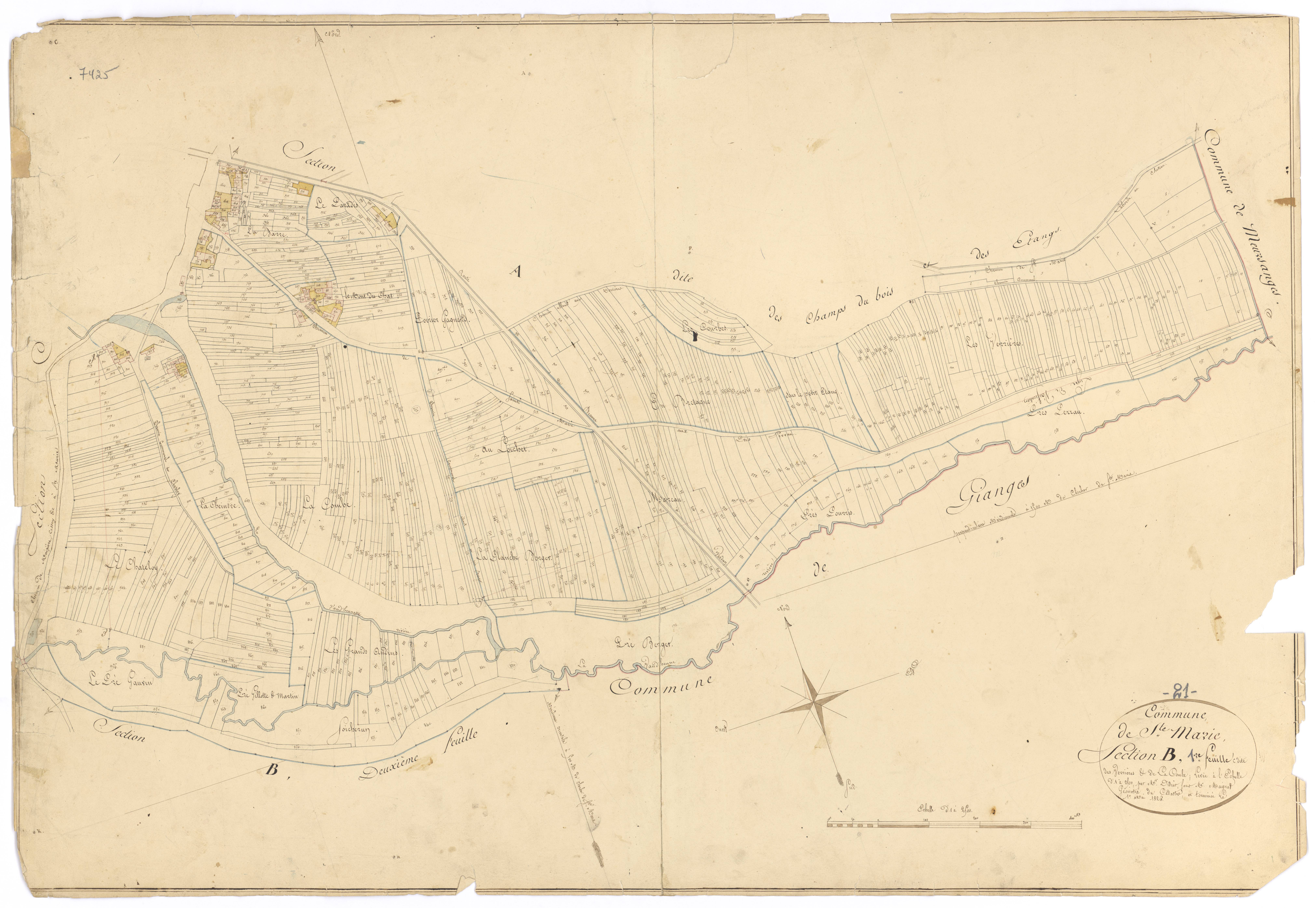 Sainte-Marie-la-Blanche - Section B1 - 3 P PLAN 547/3