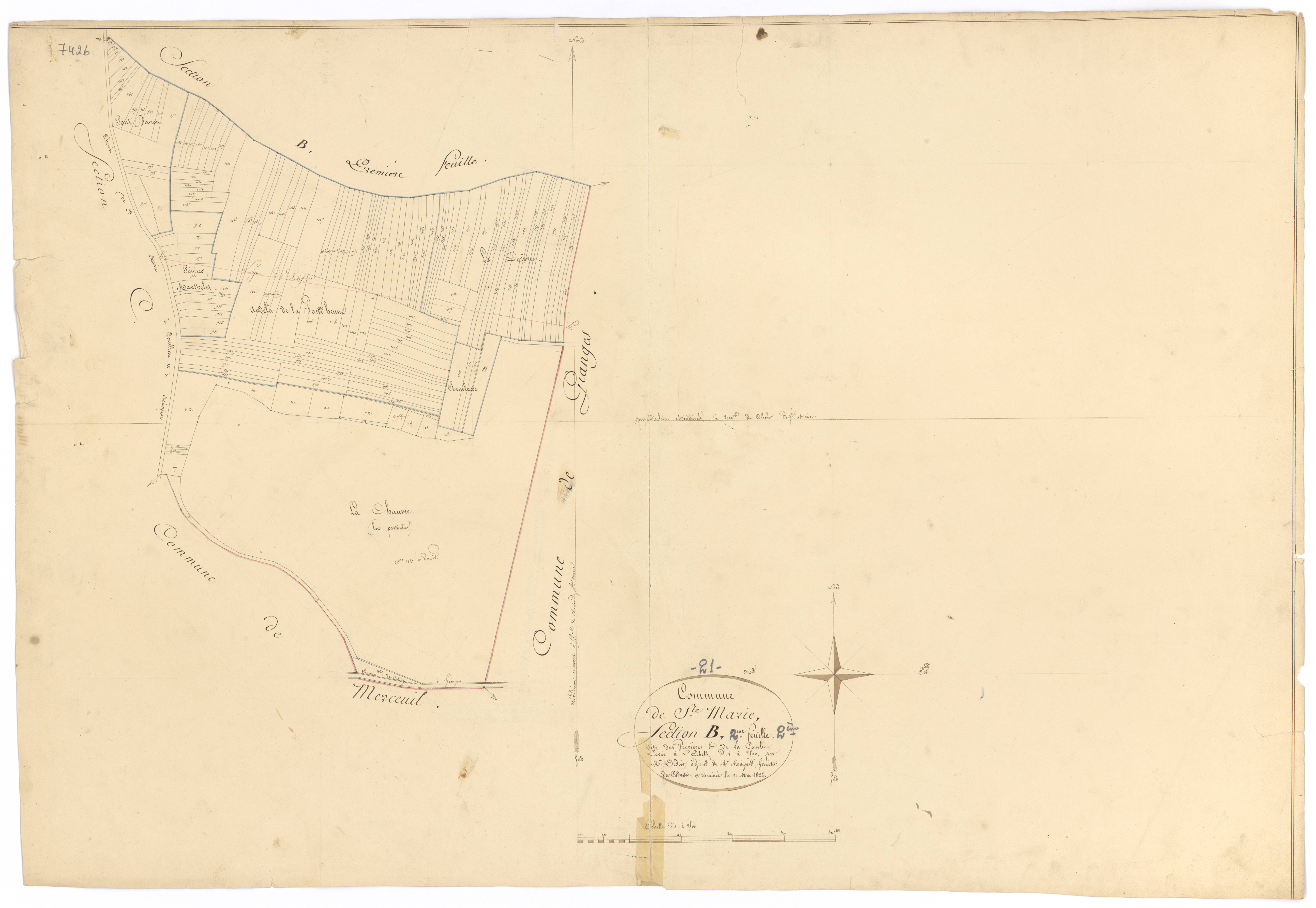 Sainte-Marie-la-Blanche - Section B2 - 3 P PLAN 547/4