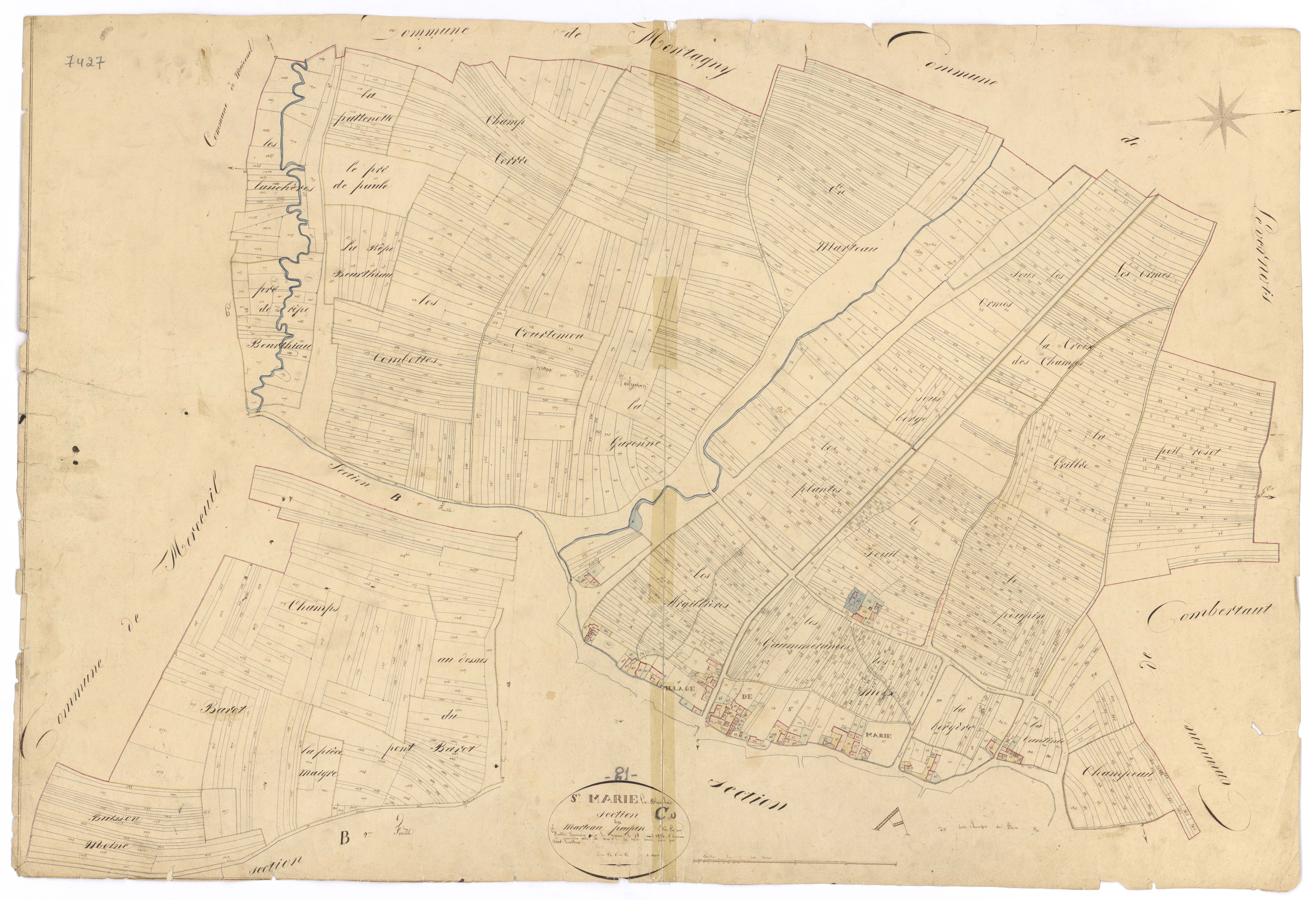 Sainte-Marie-la-Blanche - Section C - 3 P PLAN 547/5