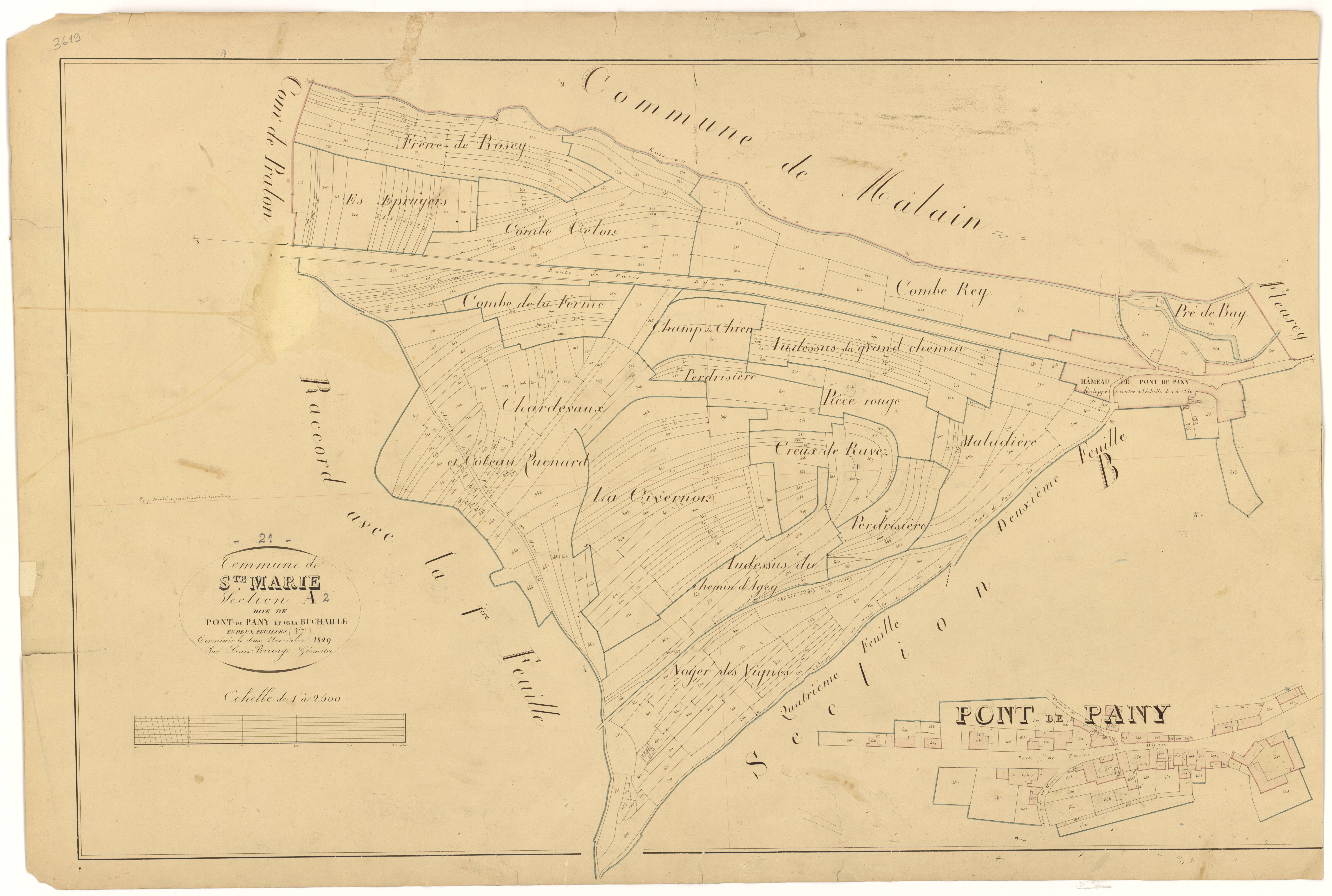 Sainte-Marie-sur-Ouche - Section A2 - 3 P PLAN 548/3