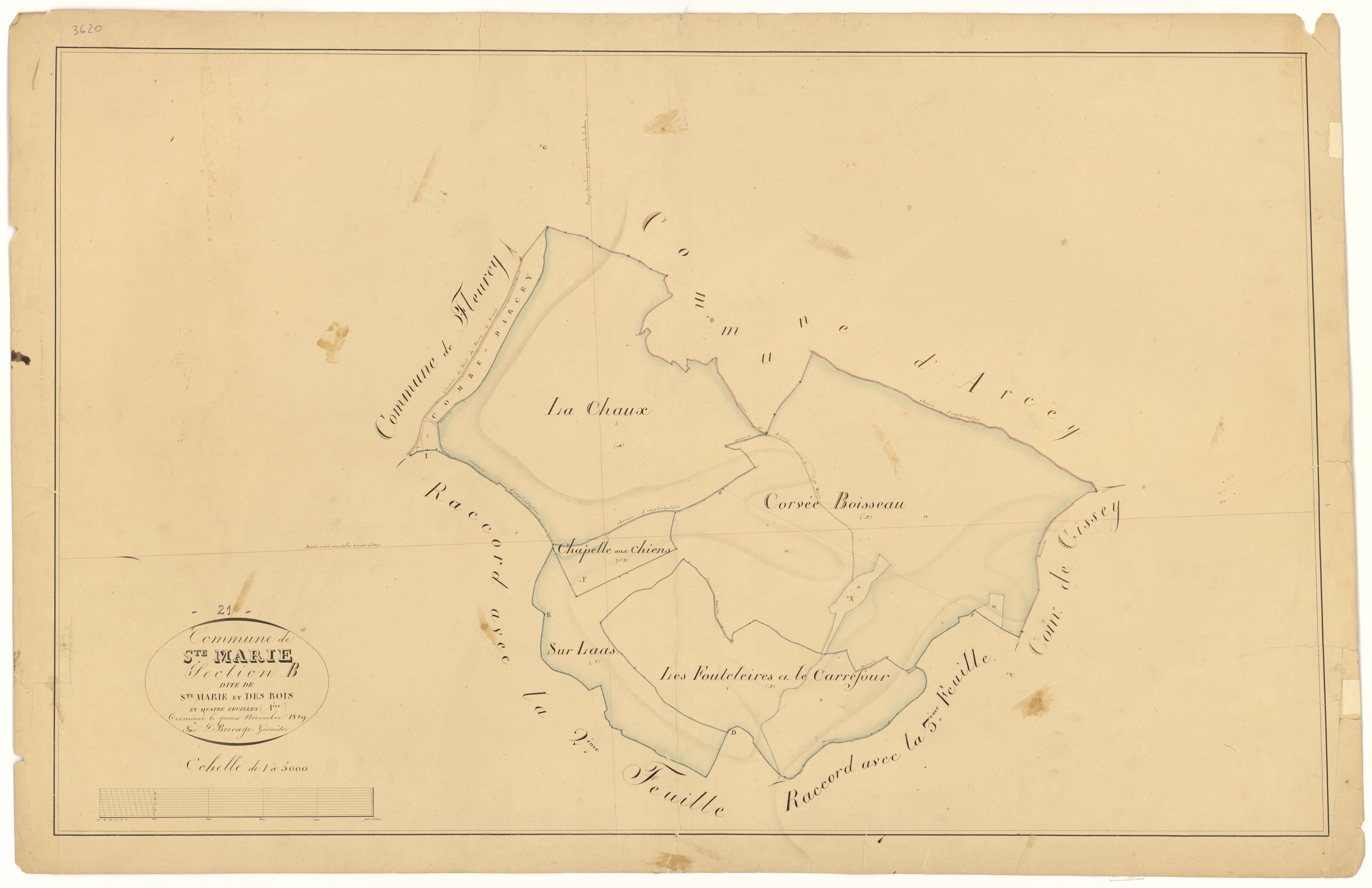 Sainte-Marie-sur-Ouche - Section B1 - 3 P PLAN 548/4