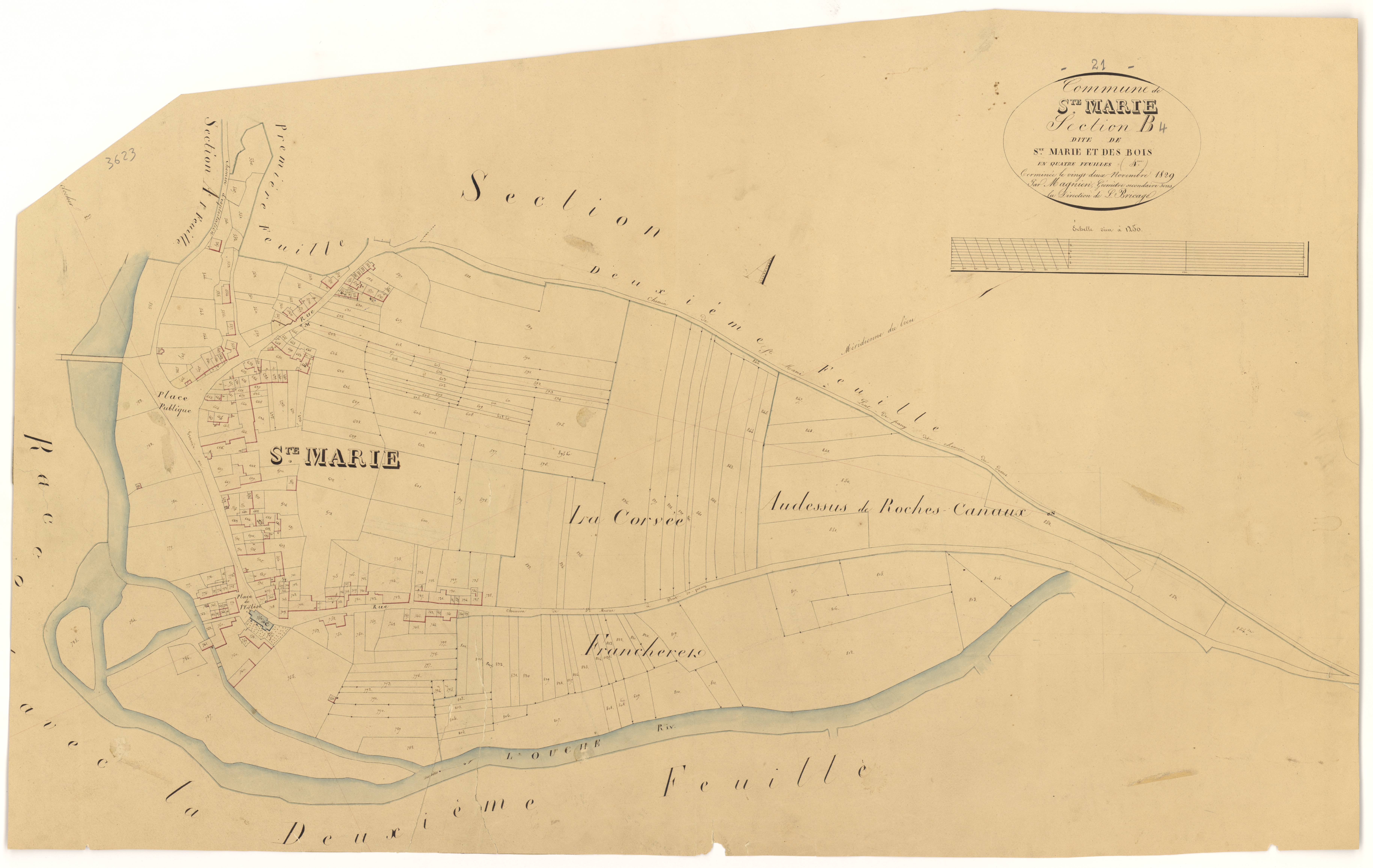 Sainte-Marie-sur-Ouche - Section B4 - 3 P PLAN 548/7