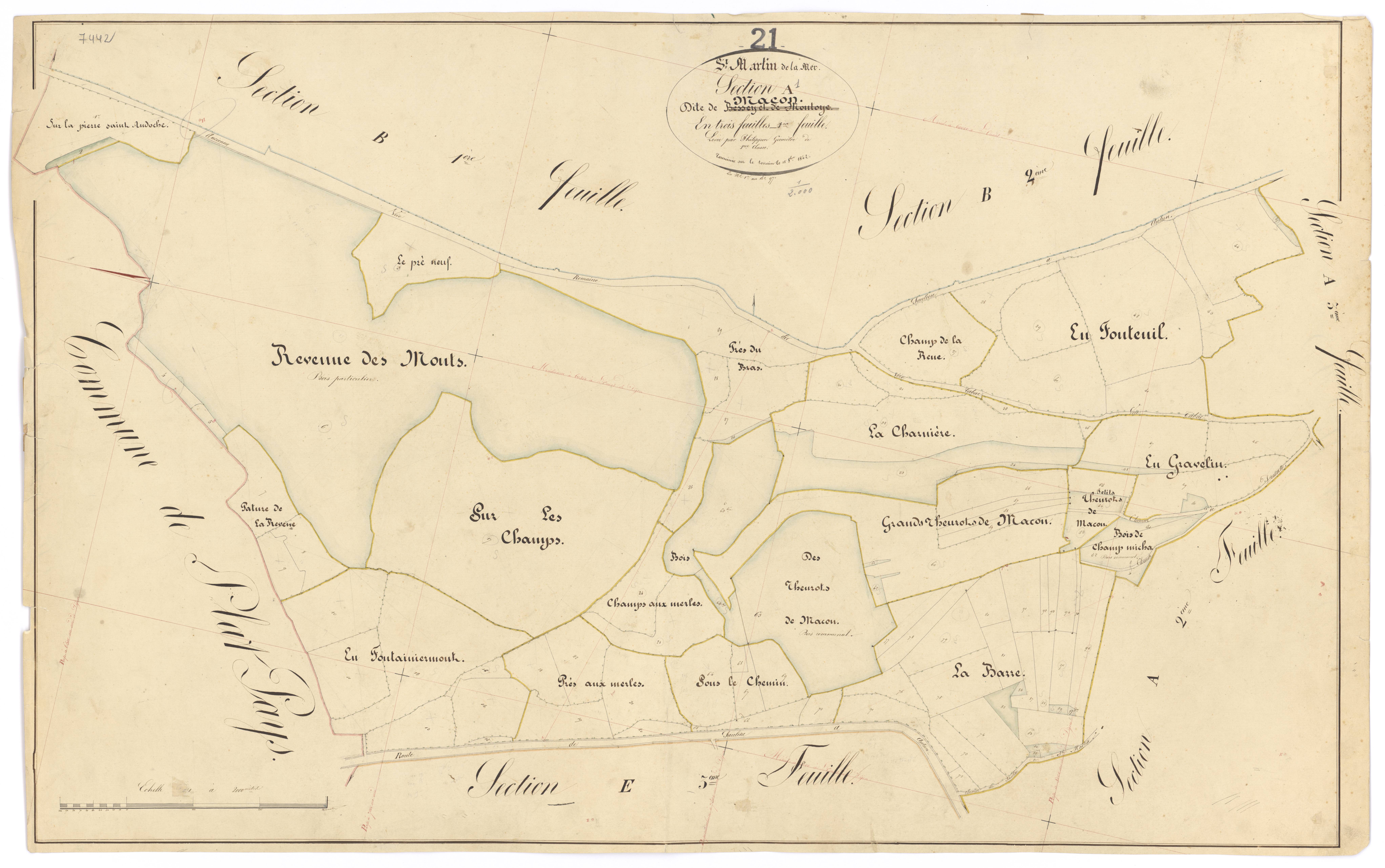 Saint-Martin-de-la-Mer - Section A1 - 3 P PLAN 561/2
