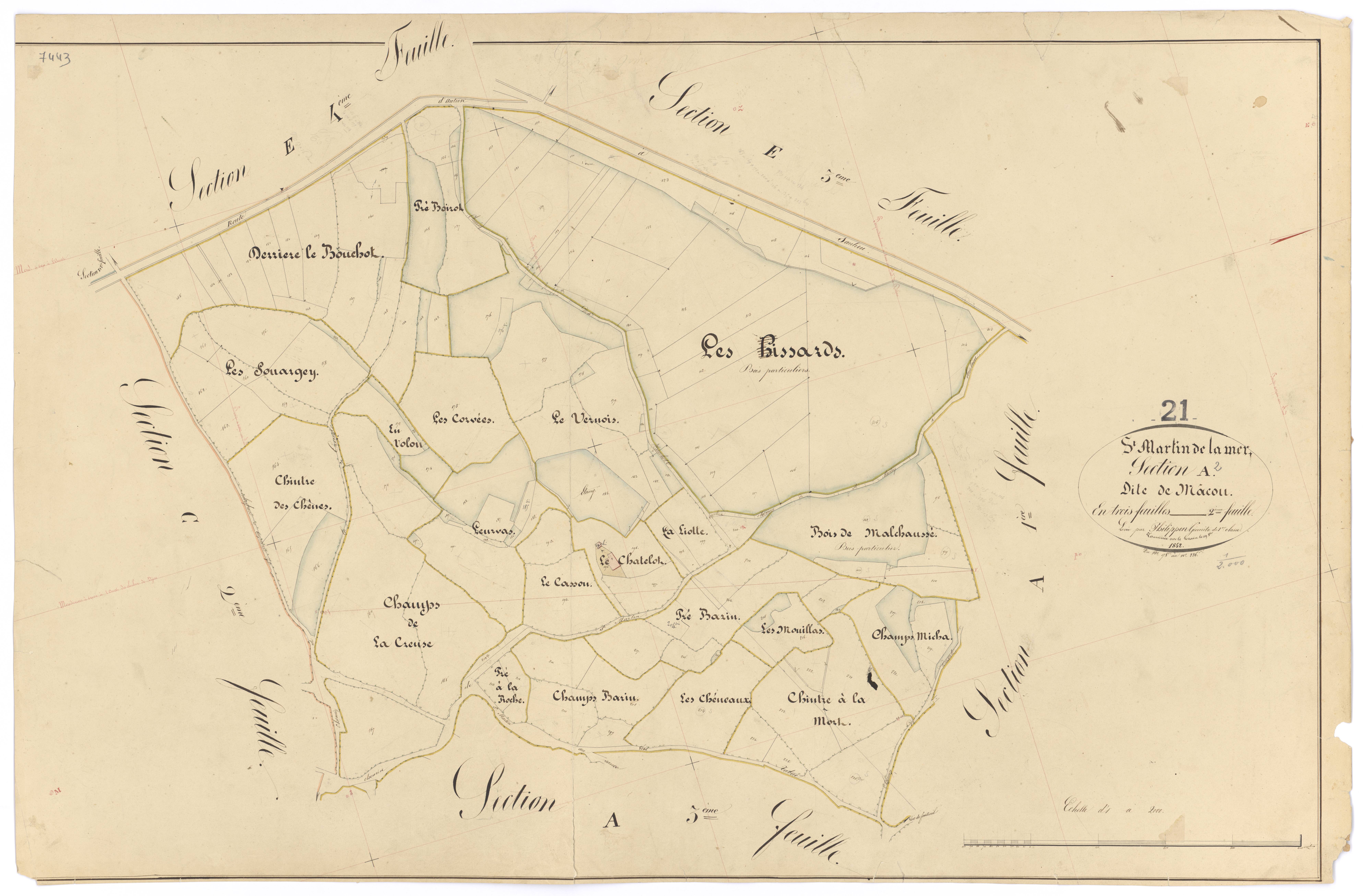 Saint-Martin-de-la-Mer - Section A2 - 3 P PLAN 561/3