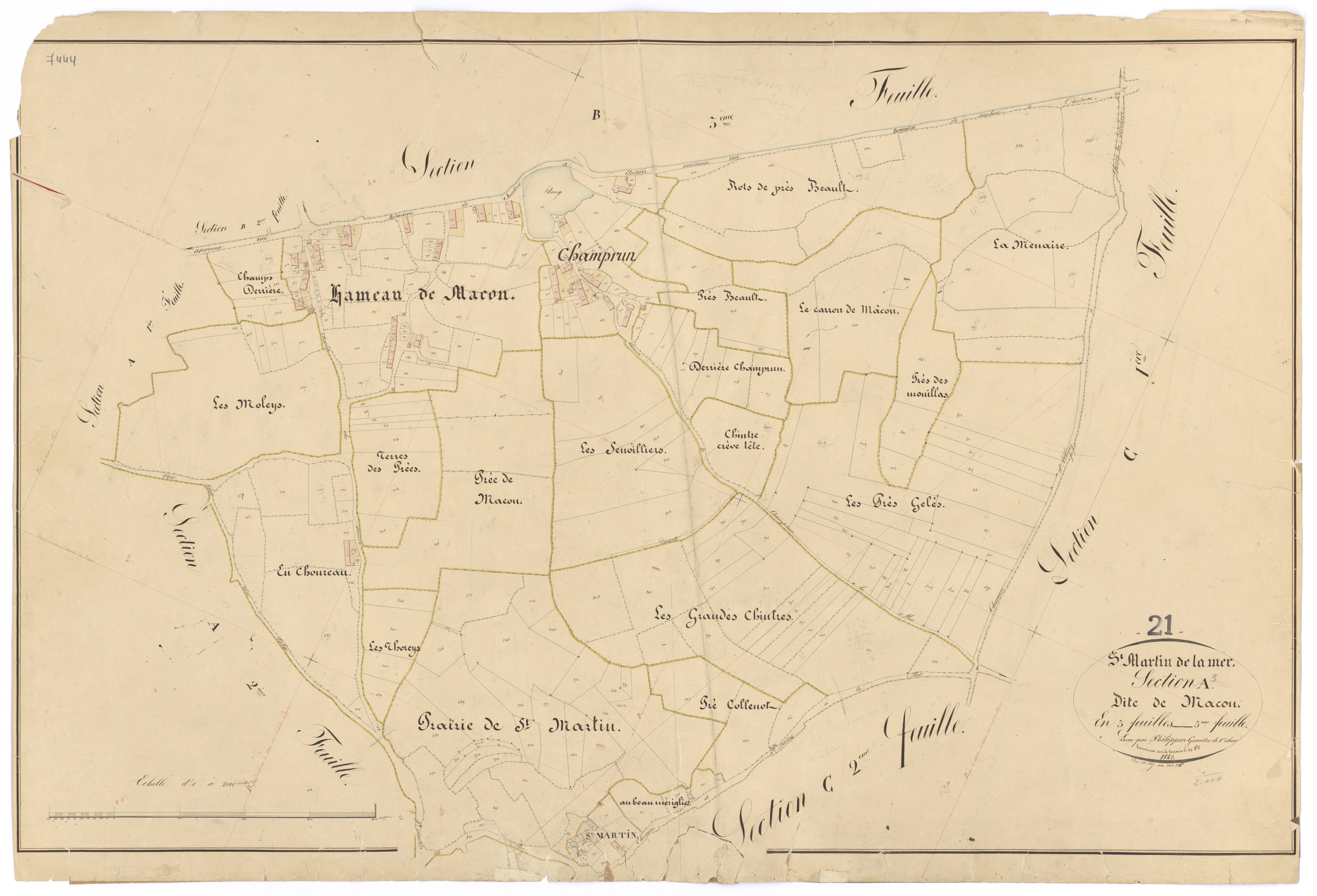 Saint-Martin-de-la-Mer - Section A3 - 3 P PLAN 561/4