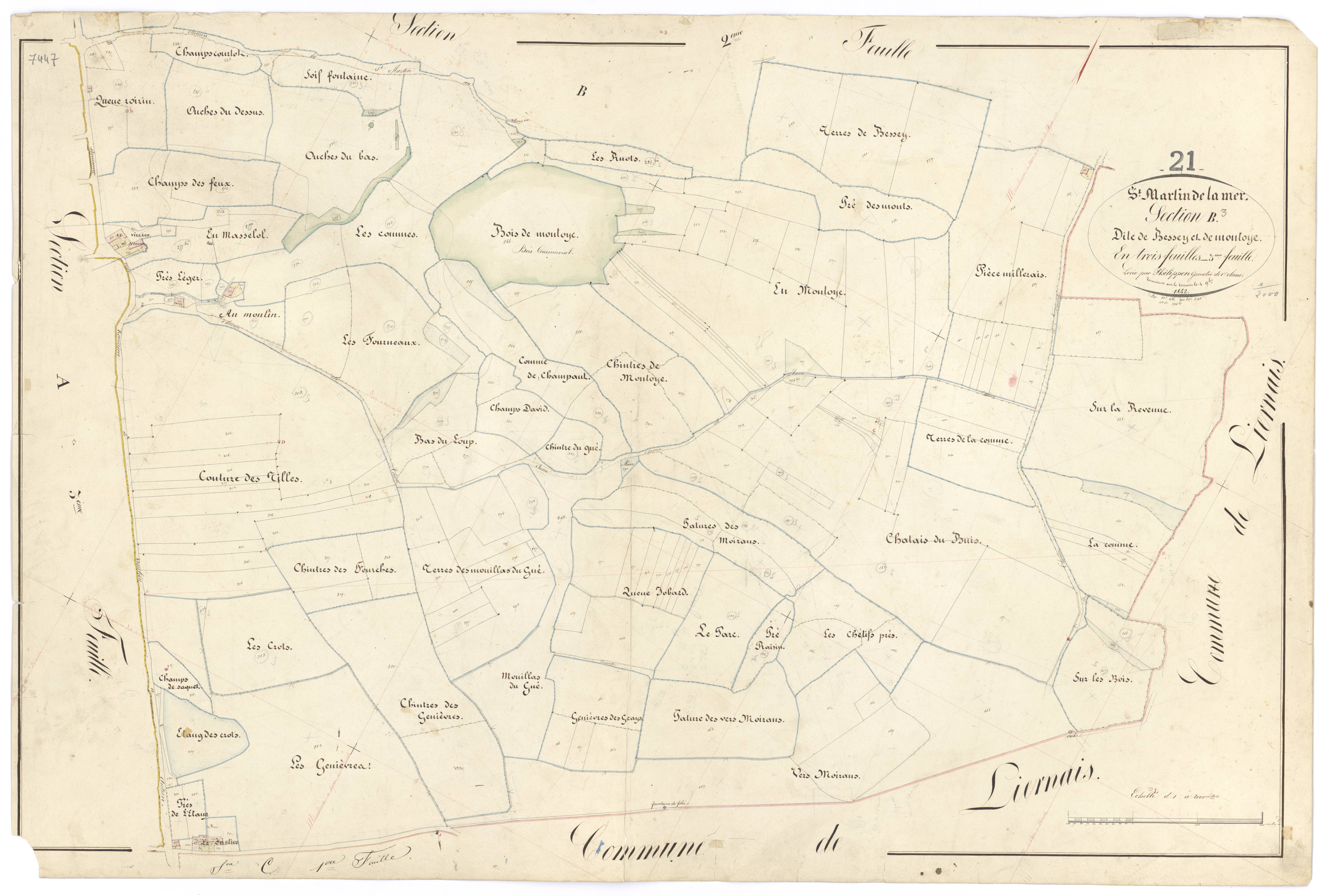 Saint-Martin-de-la-Mer - Section B3 - 3 P PLAN 561/7